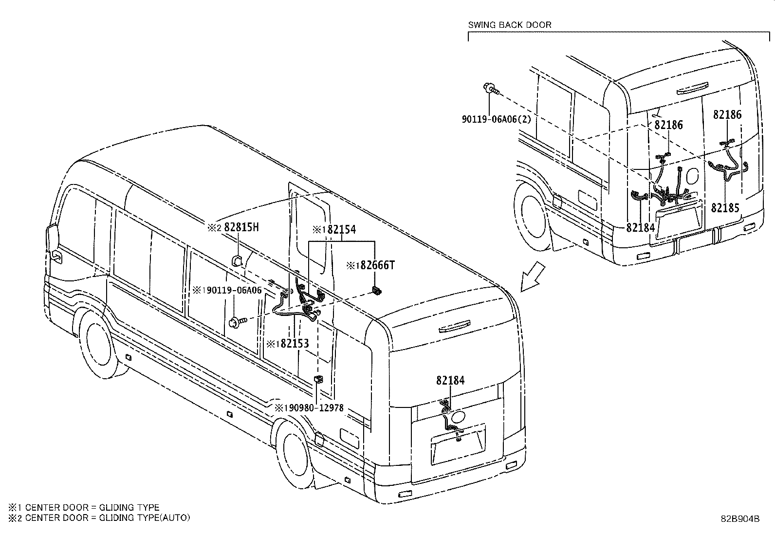 82142-36260 WIRE, INSTRUMENT PANEL, NO.2 product image