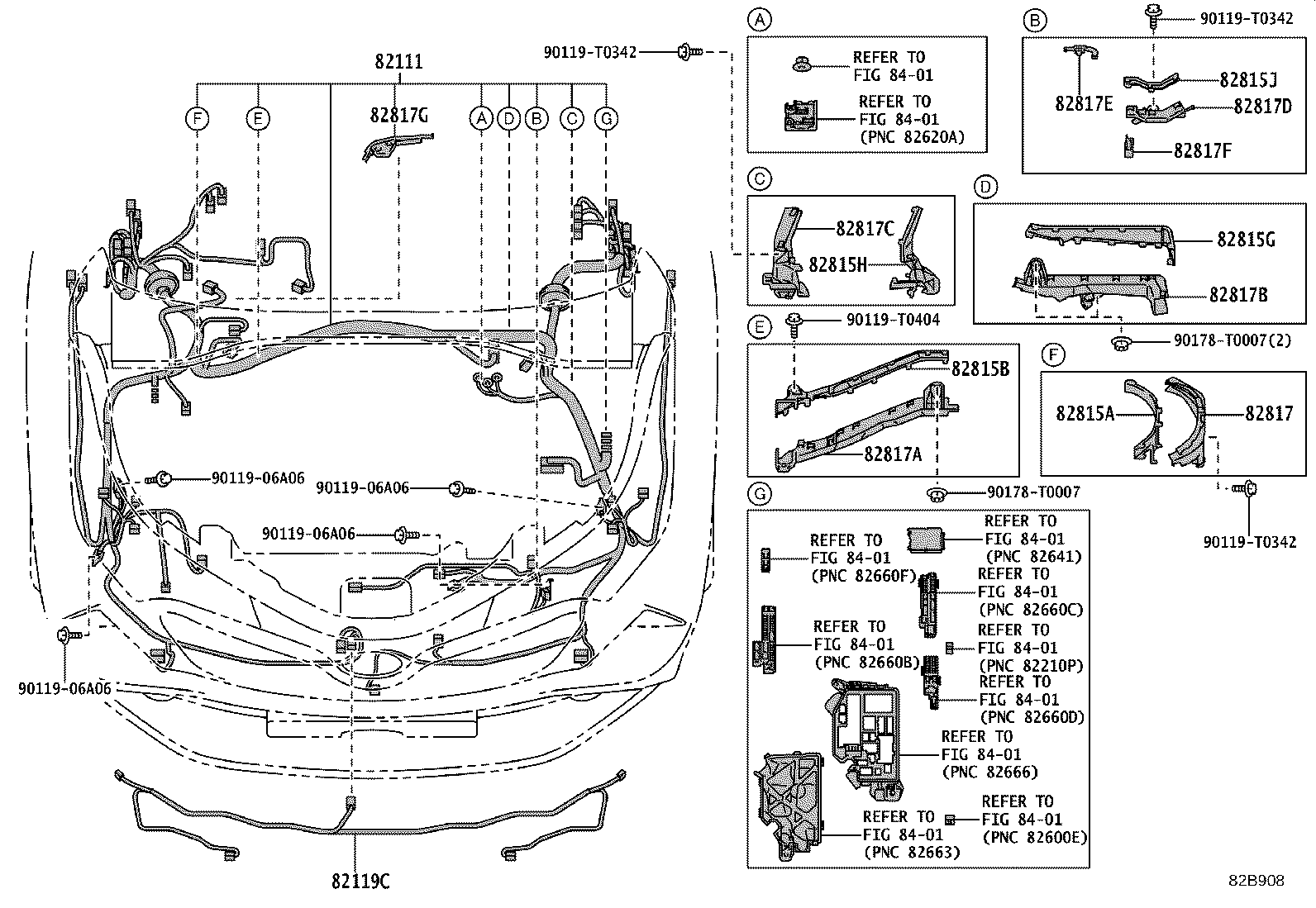 82142-F4060 WIRE, INSTRUMENT PANEL, NO.2 product image