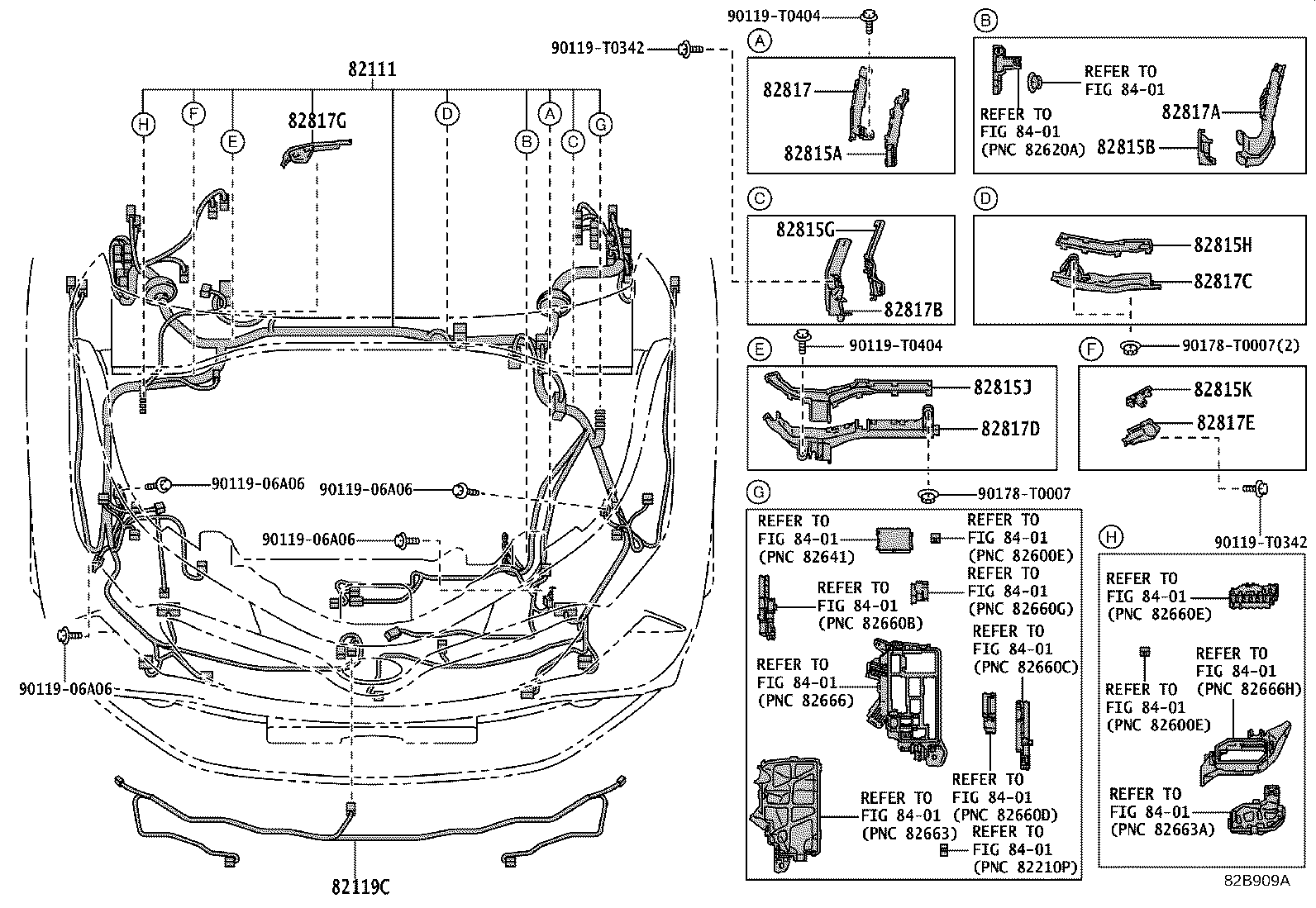 82142-F4060 WIRE, INSTRUMENT PANEL, NO.2 product image