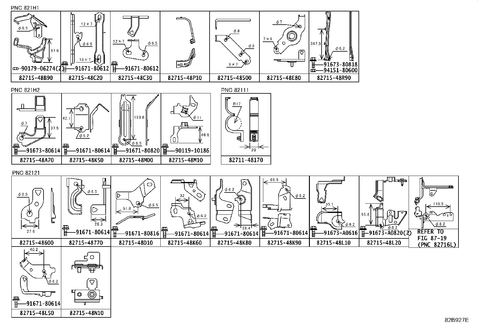 82142-48P50 WIRE, INSTRUMENT PANEL, NO.2 product image