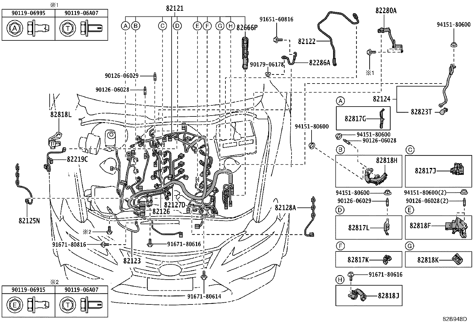 82113-53180 WIRE, ENGINE ROOM, NO.3 product image