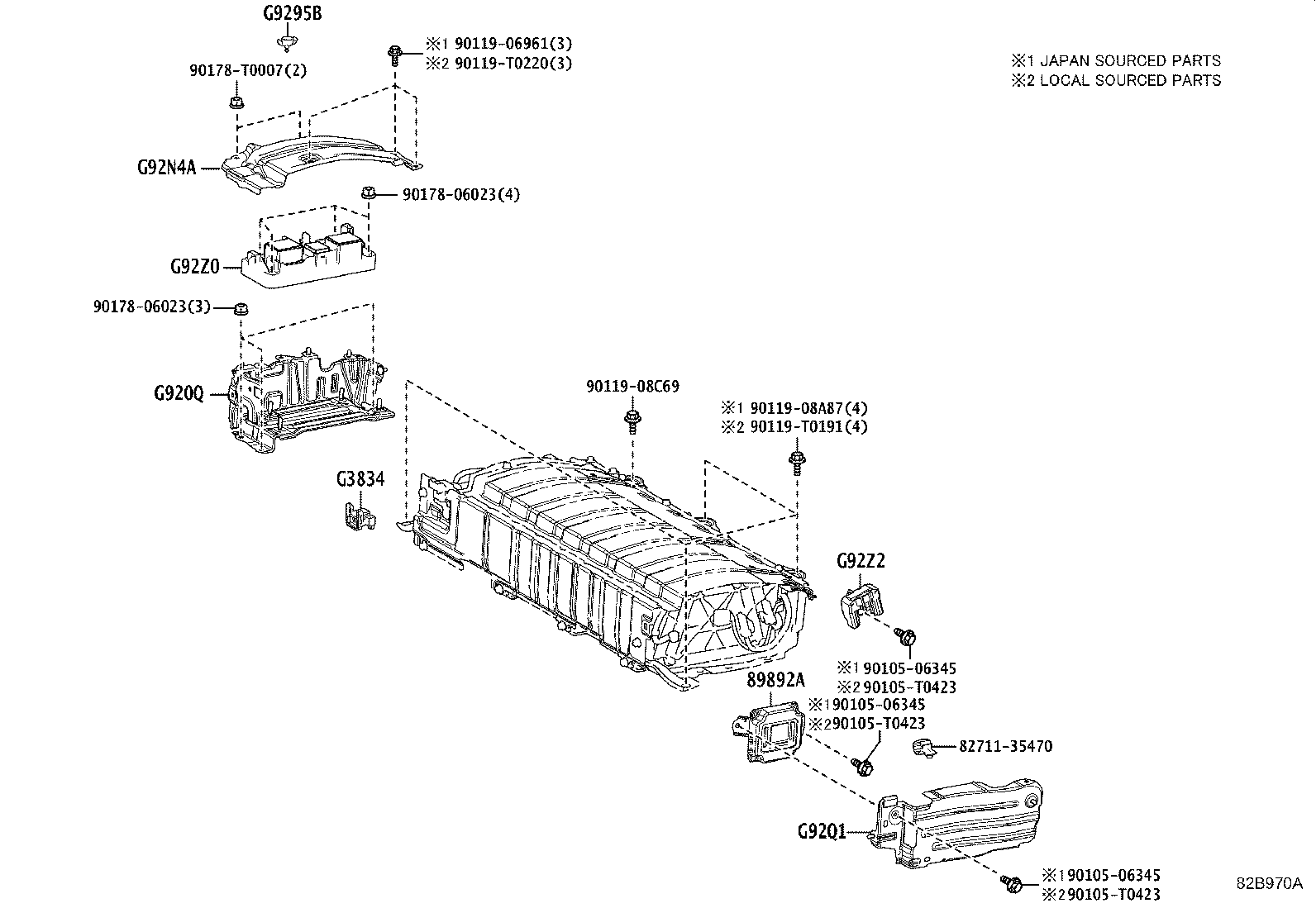 28899-0T030 INSULATOR, BATTERY product image