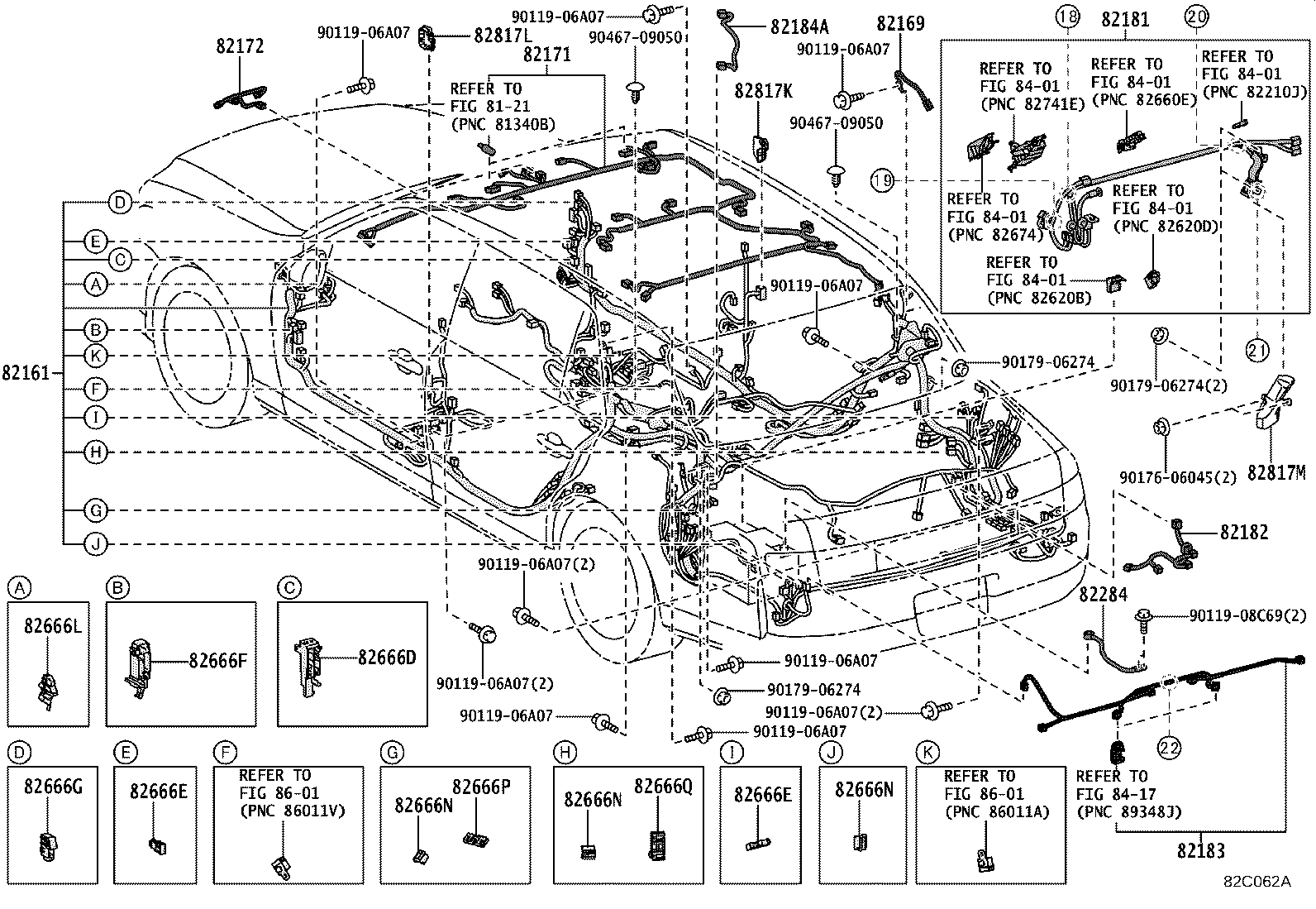 82142-40020 WIRE, INSTRUMENT PANEL, NO.2 product image