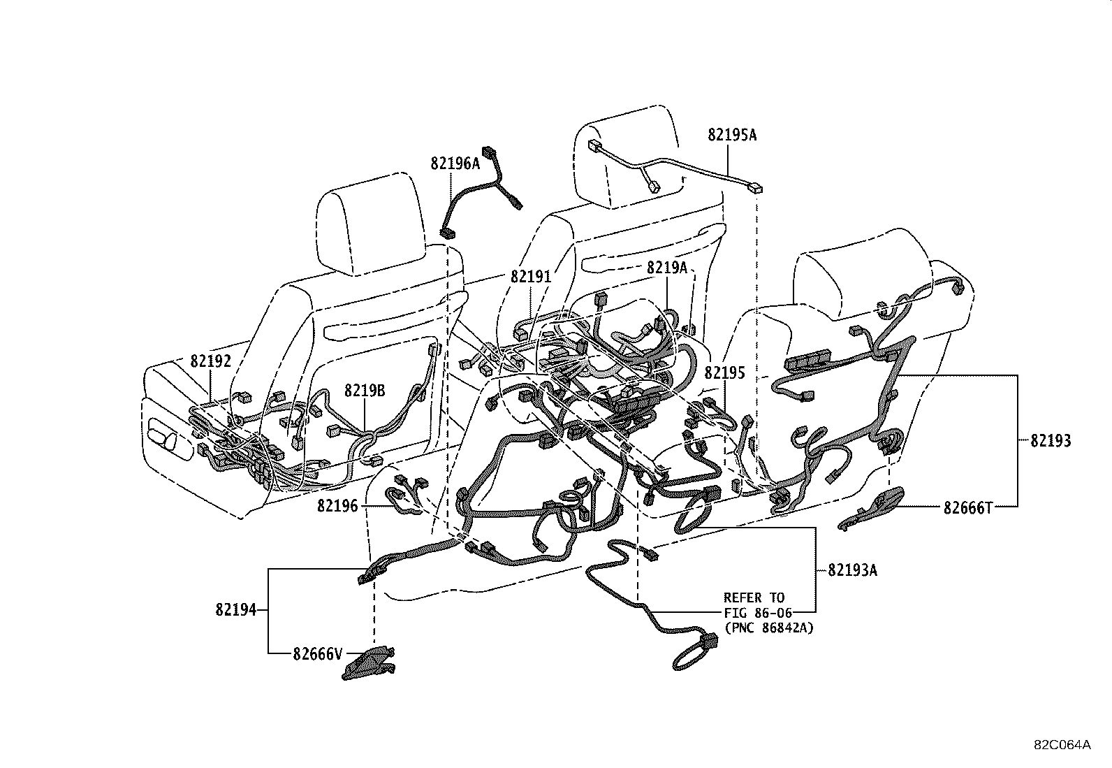 82142-40020 WIRE, INSTRUMENT PANEL, NO.2 product image