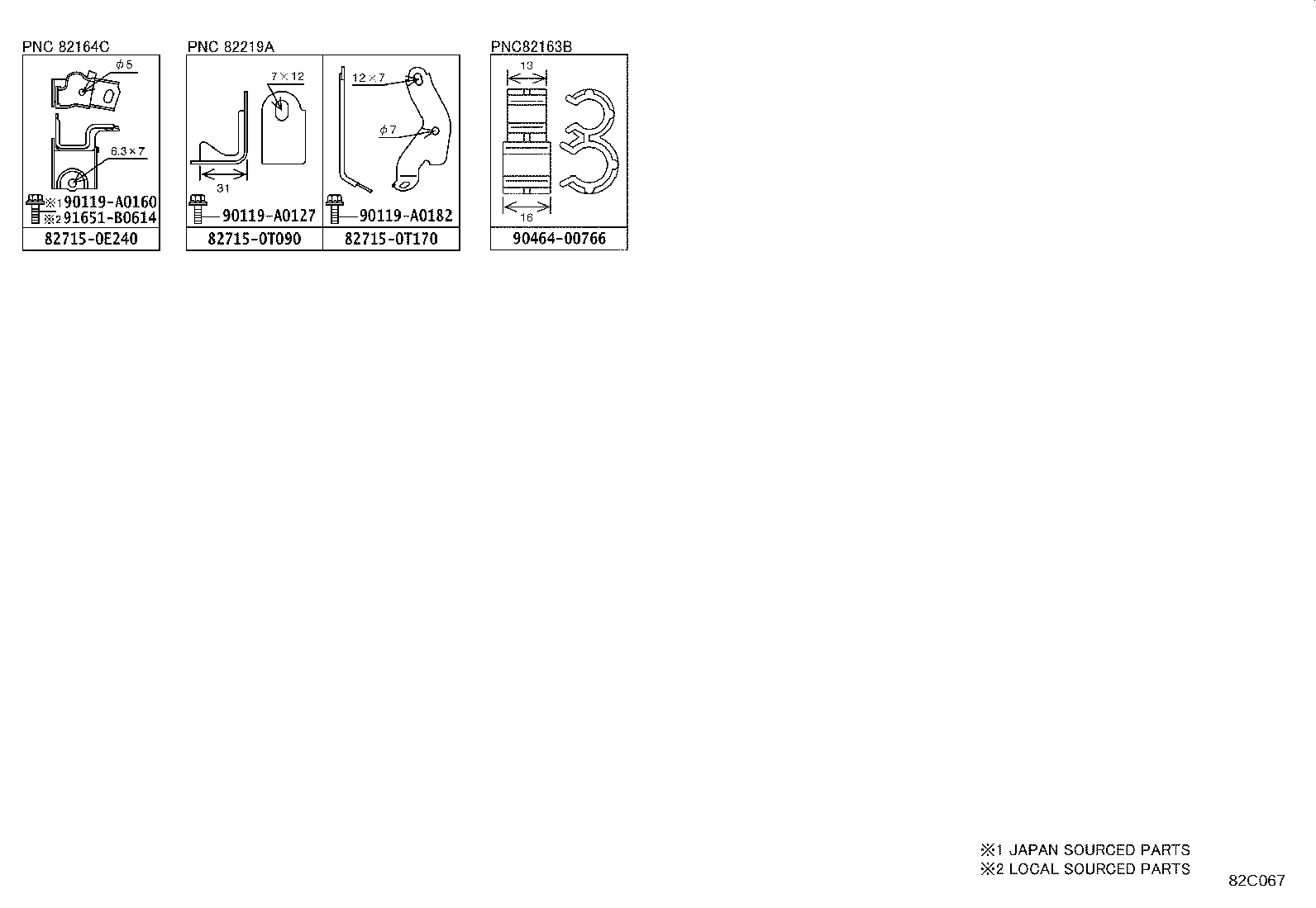82191-0E360 WIRE, FRONT SEAT, RH product image