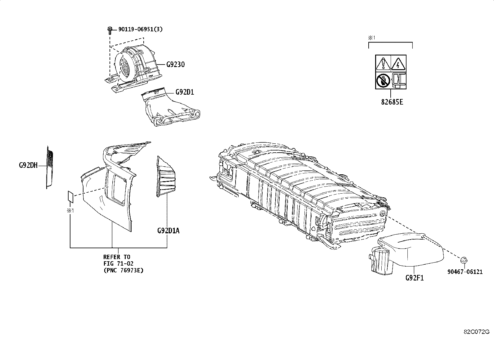 28897-24040 PLATE, BATTERY CAUTION product image