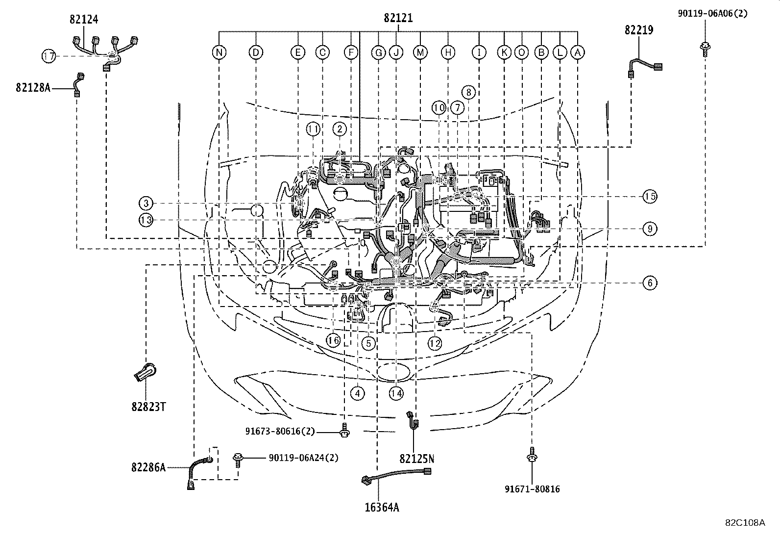 82151-1AB31 WIRE, FRONT DOOR, RH product image