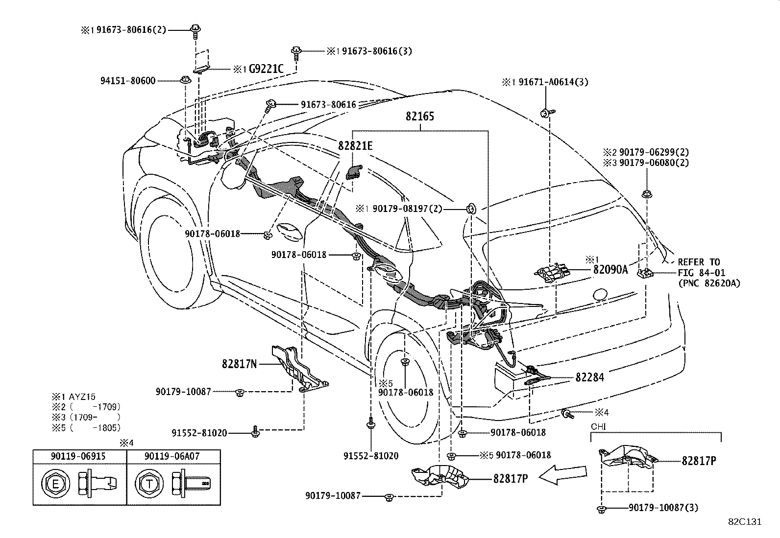 82191-78080 WIRE, FRONT SEAT, RH product image