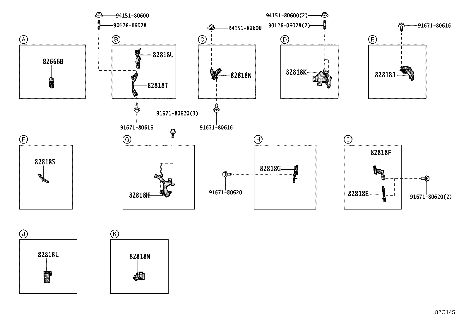 82151-30F81 WIRE, FRONT DOOR, RH product image