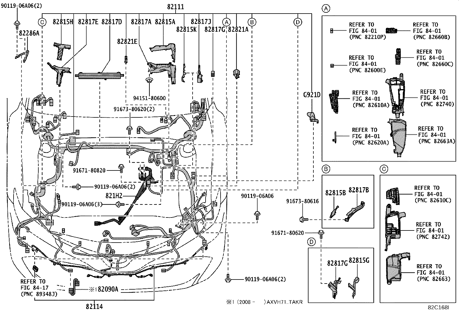 82151-33G91 WIRE, FRONT DOOR, RH product image