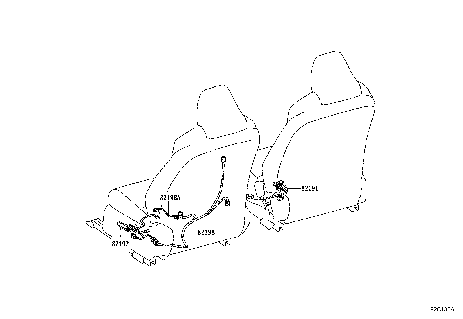 82151-F4680 WIRE, FRONT DOOR, RH product image