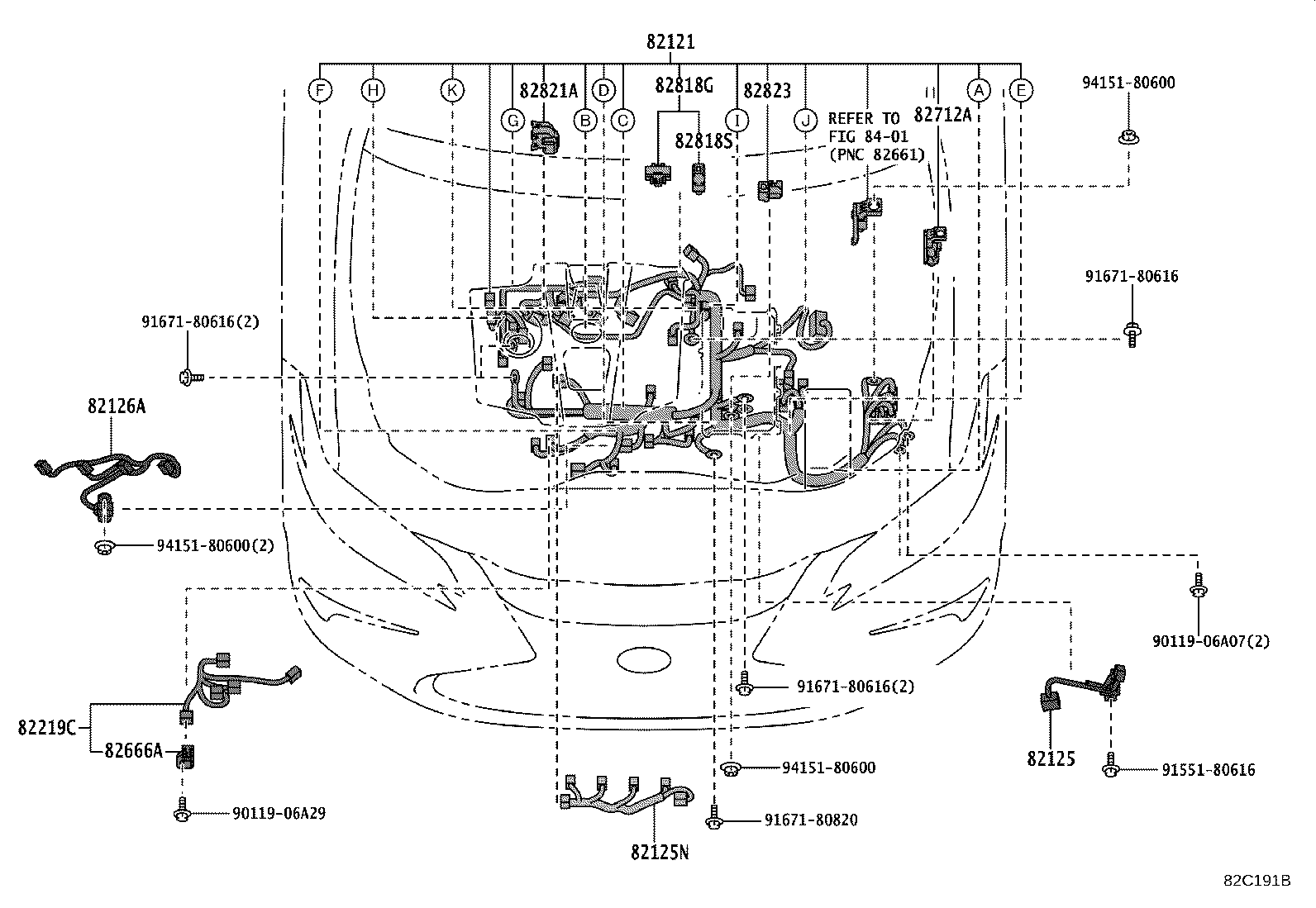 82817-33N40 PROTECTOR, WIRING HARNESS, NO.4 product image