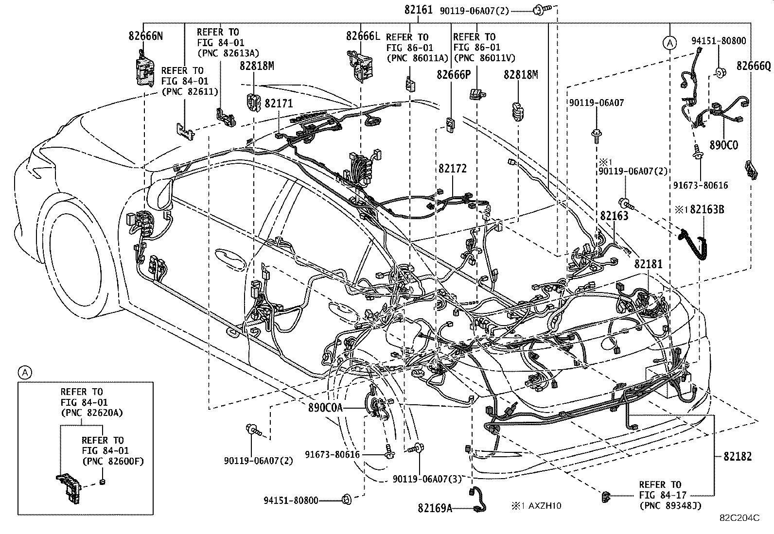 82817-33N40 PROTECTOR, WIRING HARNESS, NO.4 product image