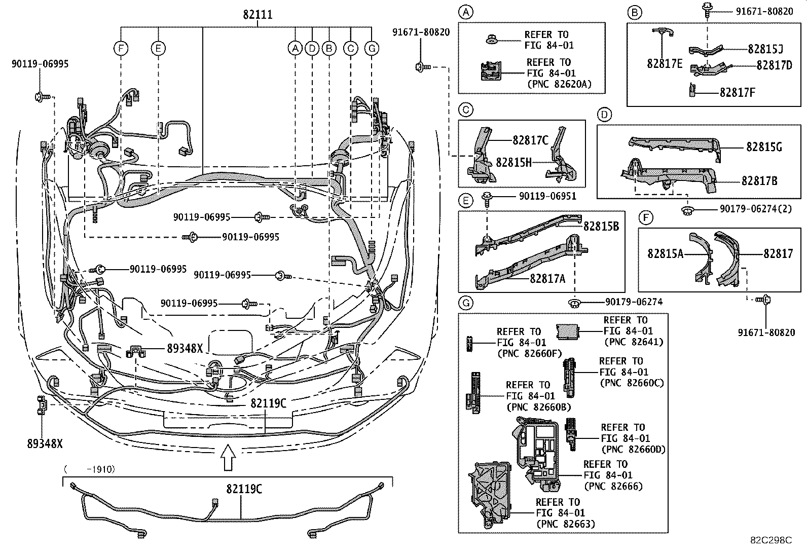 82142-10050 WIRE, INSTRUMENT PANEL, NO.2 product image