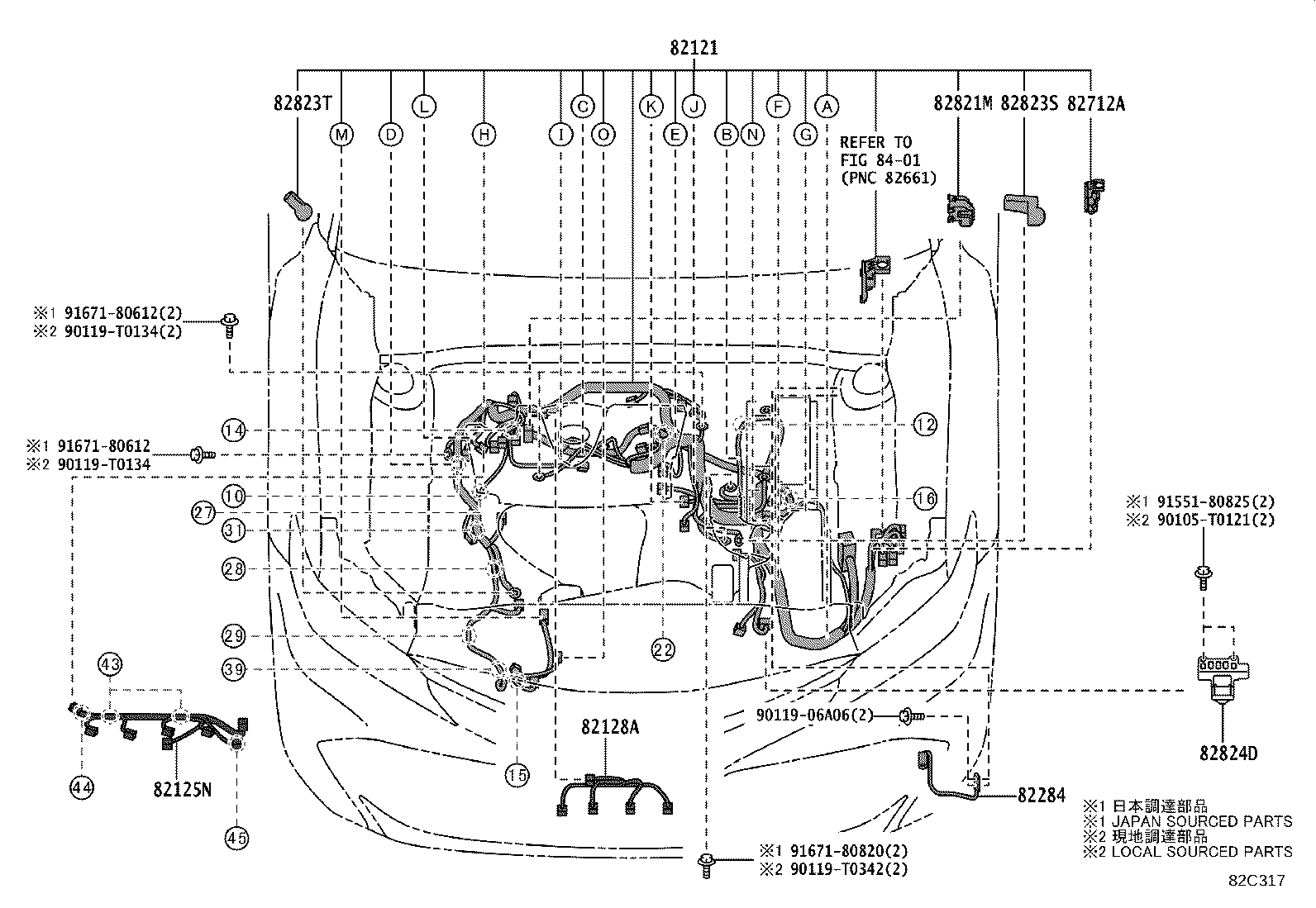 82121-06R40 WIRE, ENGINE product image
