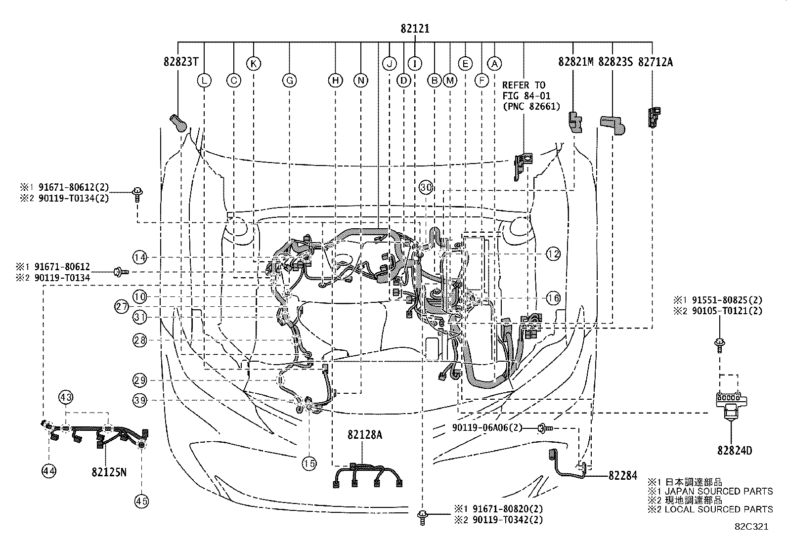 82121-06R40 WIRE, ENGINE product image