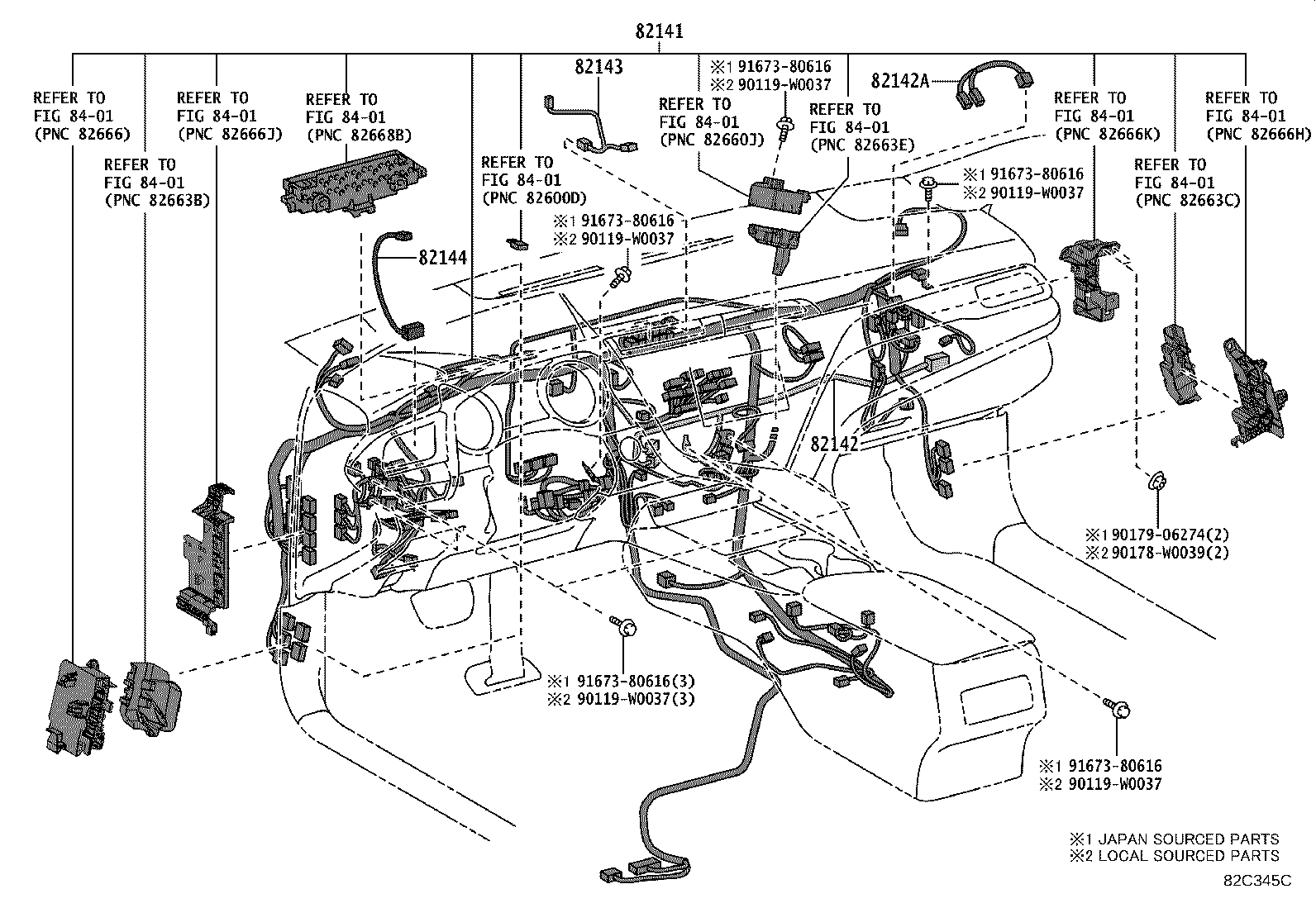 82817-0R580 PROTECTOR, WIRING HARNESS, NO.24 product image