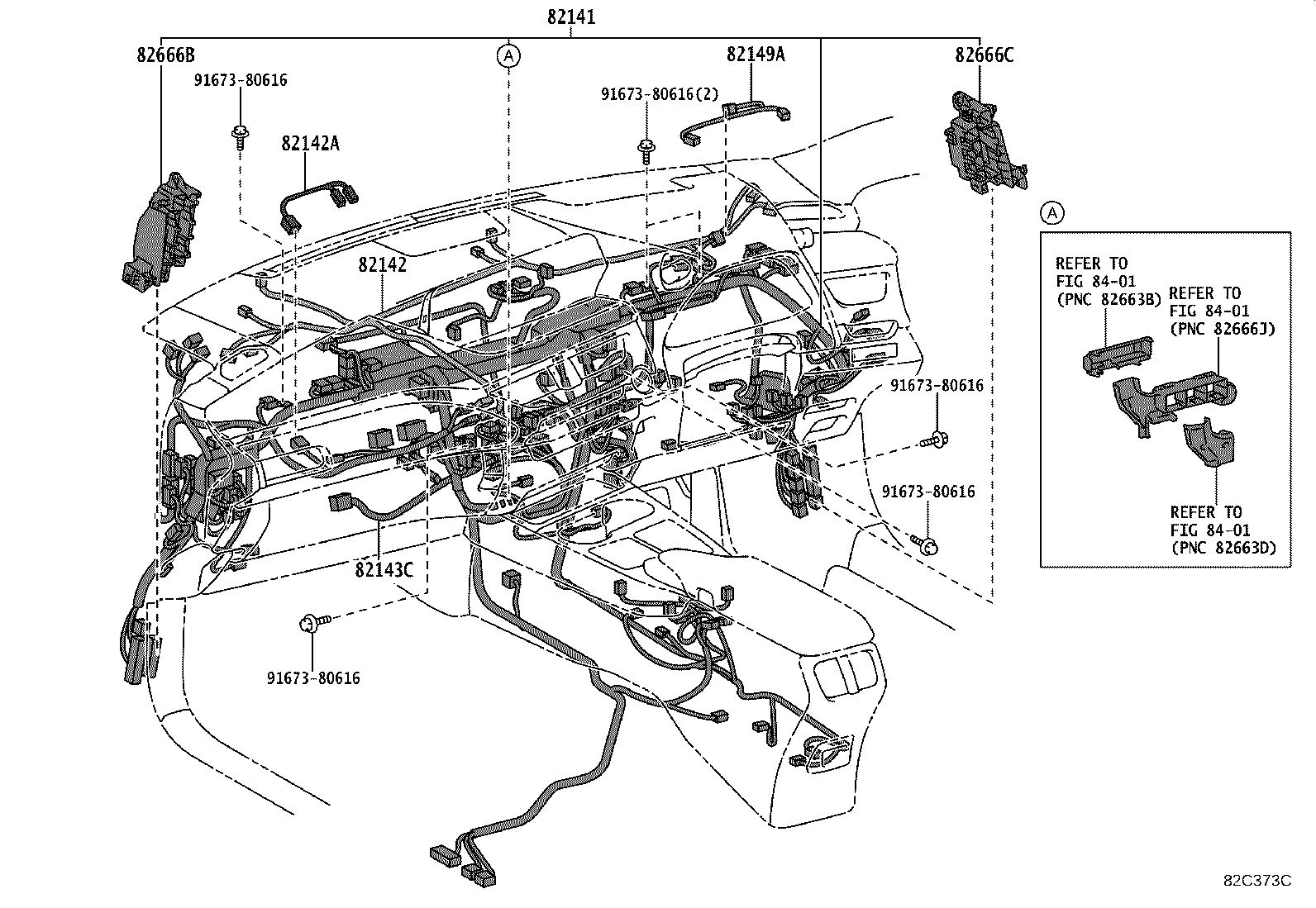 82143-76040 WIRE, INSTRUMENT PANEL, NO.3 product image