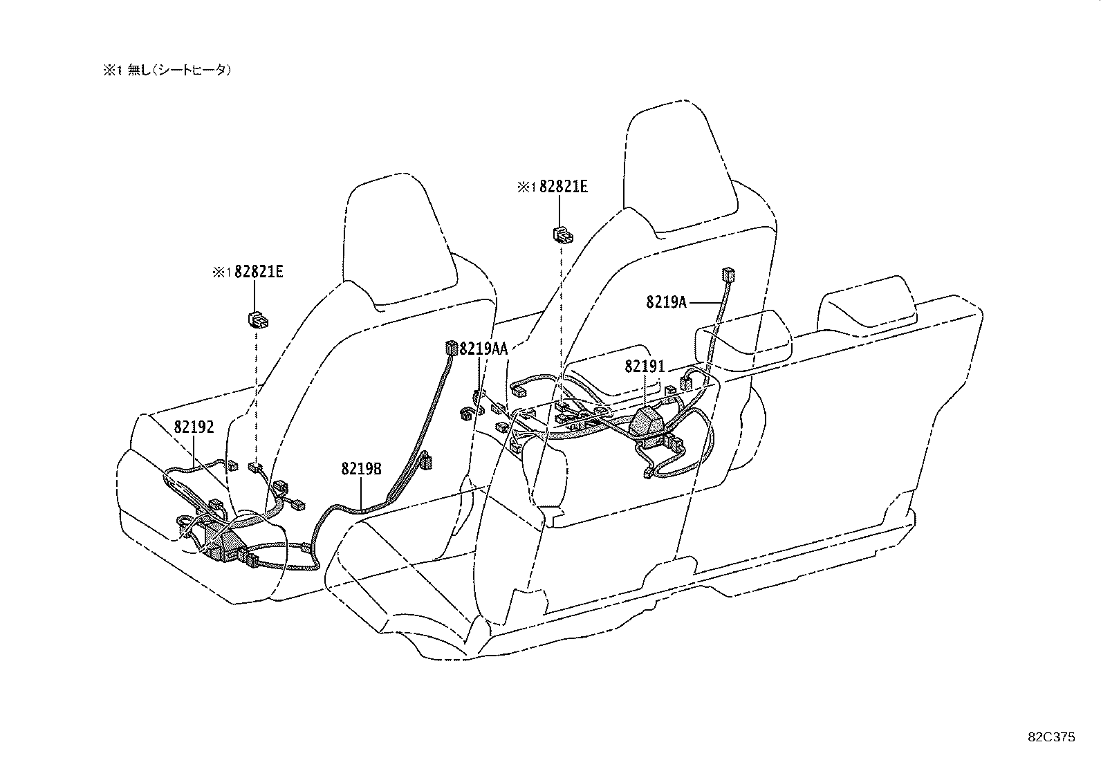 82143-76040 WIRE, INSTRUMENT PANEL, NO.3 product image