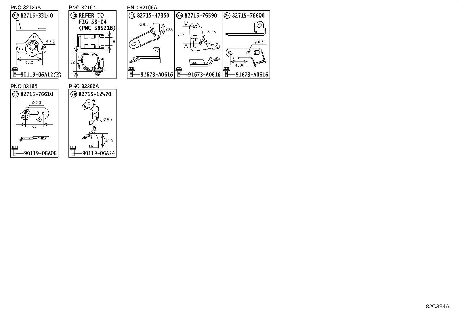82143-76040 WIRE, INSTRUMENT PANEL, NO.3 product image