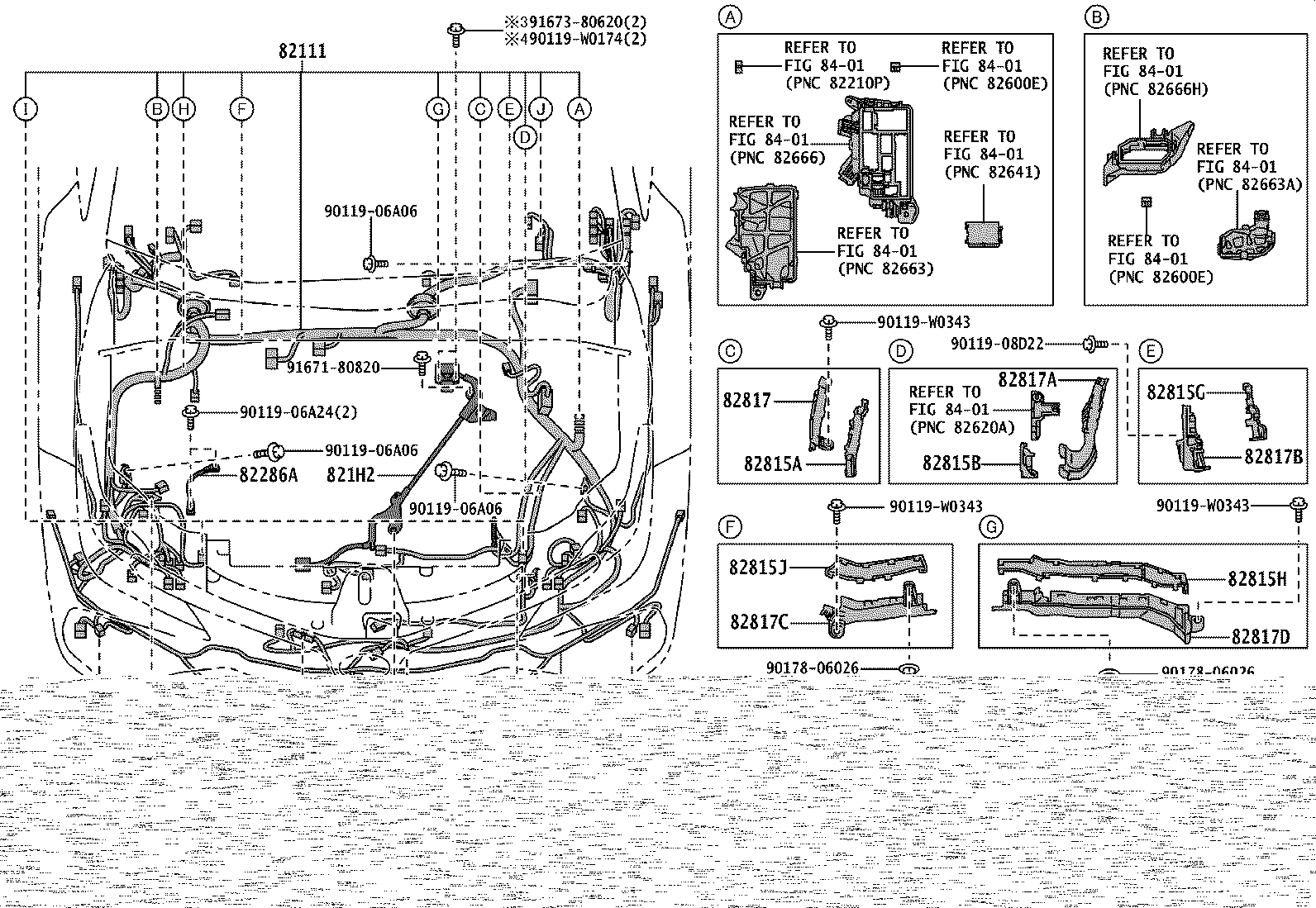 82817-47N40 PROTECTOR, WIRING HARNESS, NO.2 product image