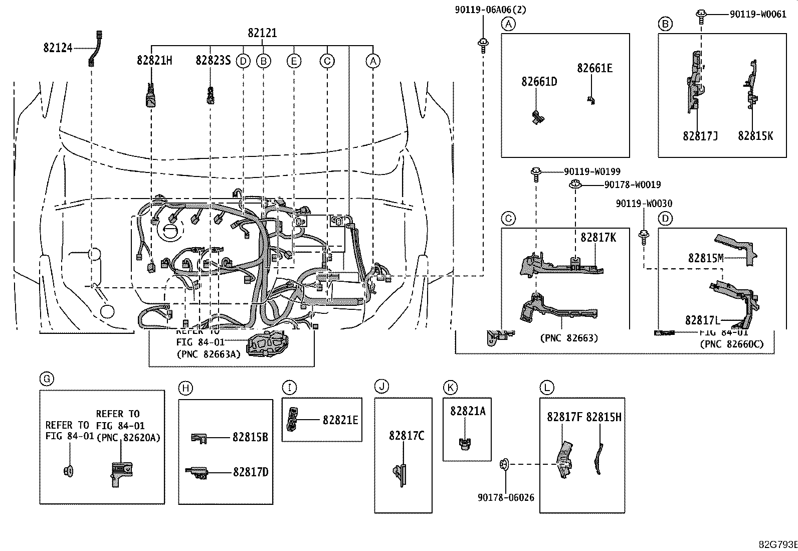 82817-47N40 PROTECTOR, WIRING HARNESS, NO.2 product image