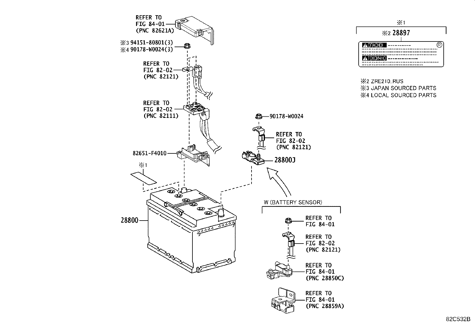 82675-78030 TERMINAL, BATTERY POSITIVE product image