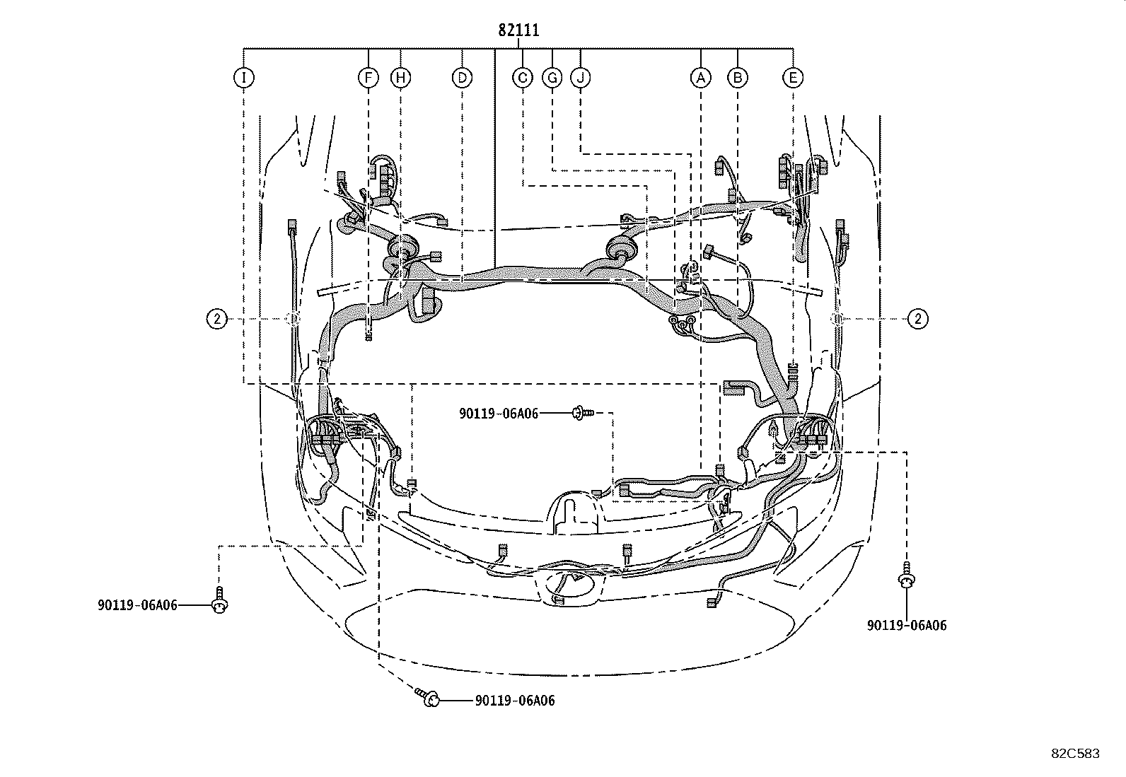 82151-1AF00 WIRE, FRONT DOOR, RH product image