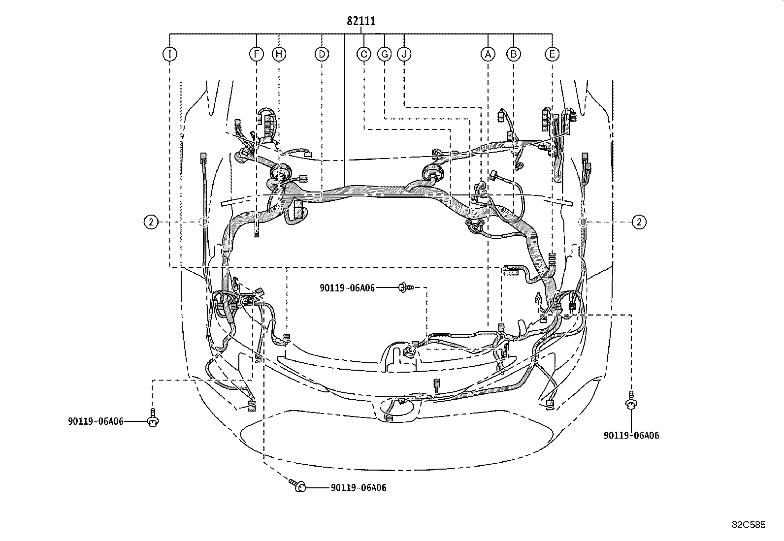 82151-1AD01 WIRE, FRONT DOOR, RH product image