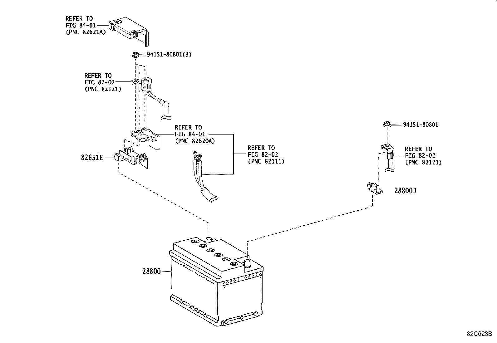 Toyota 89892-47050 SENSOR, BATTERY VOLTAGE