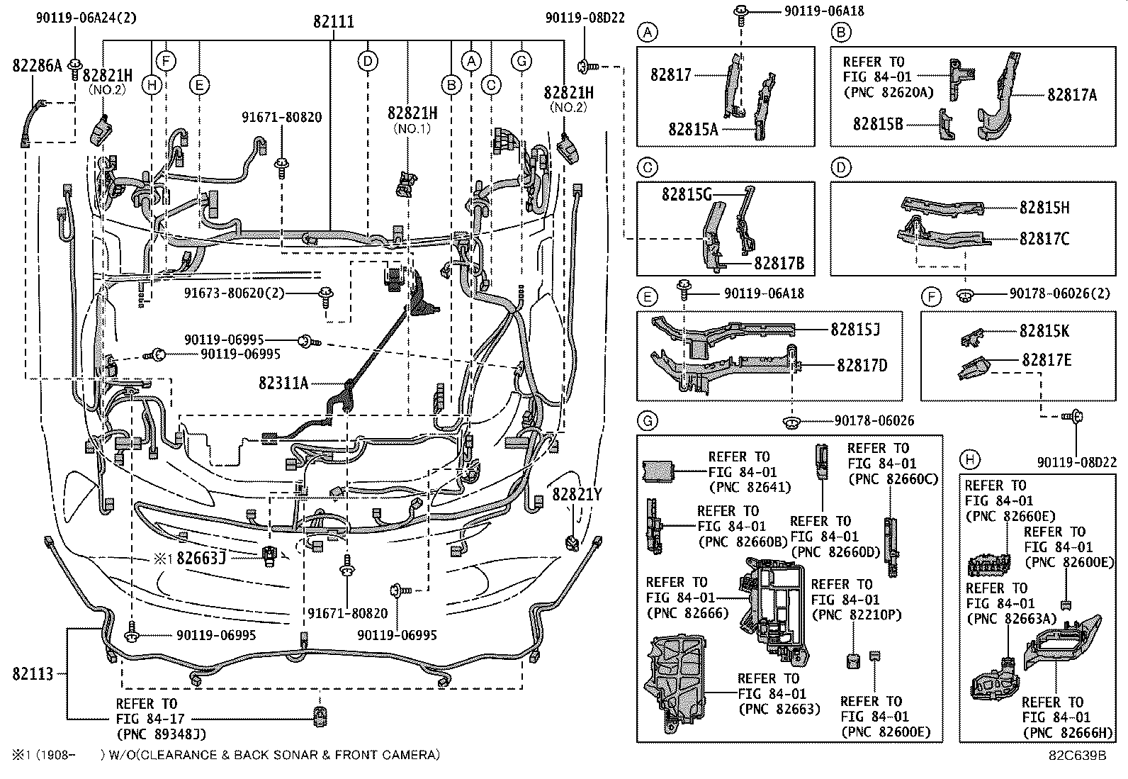 82142-47691 WIRE, INSTRUMENT PANEL, NO.2 product image