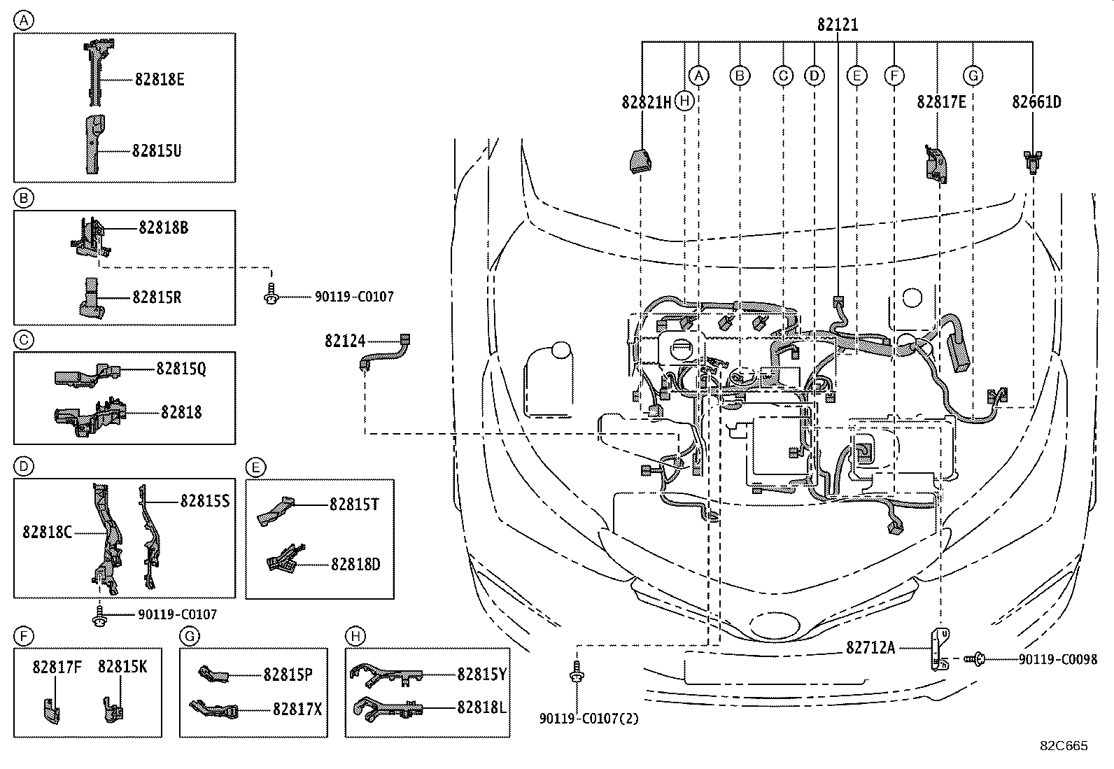 82817-02P40 PROTECTOR, WIRING HARNESS, NO.13 product image