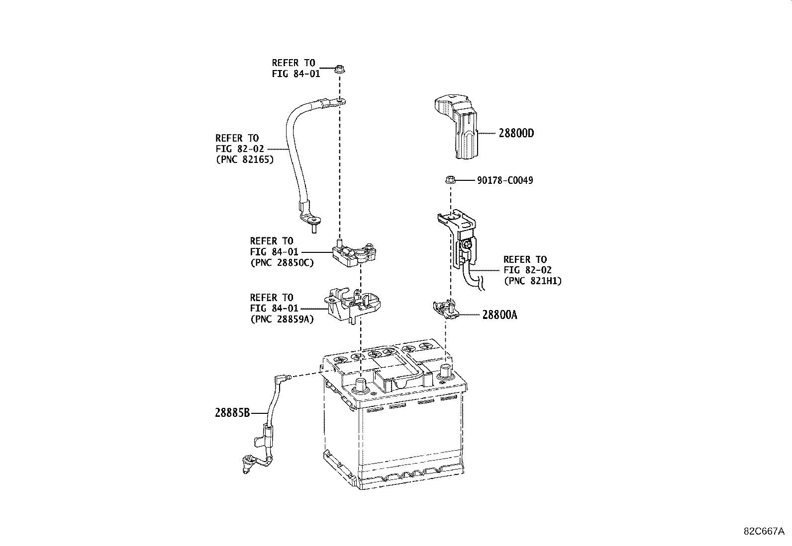 28885-0T020 HOSE, BATTERY product image