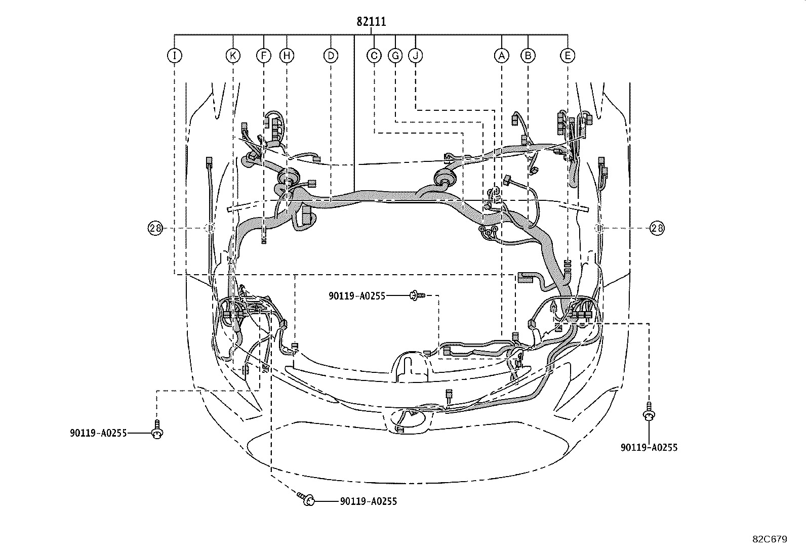 82192-02220 WIRE, FRONT SEAT, LH product image