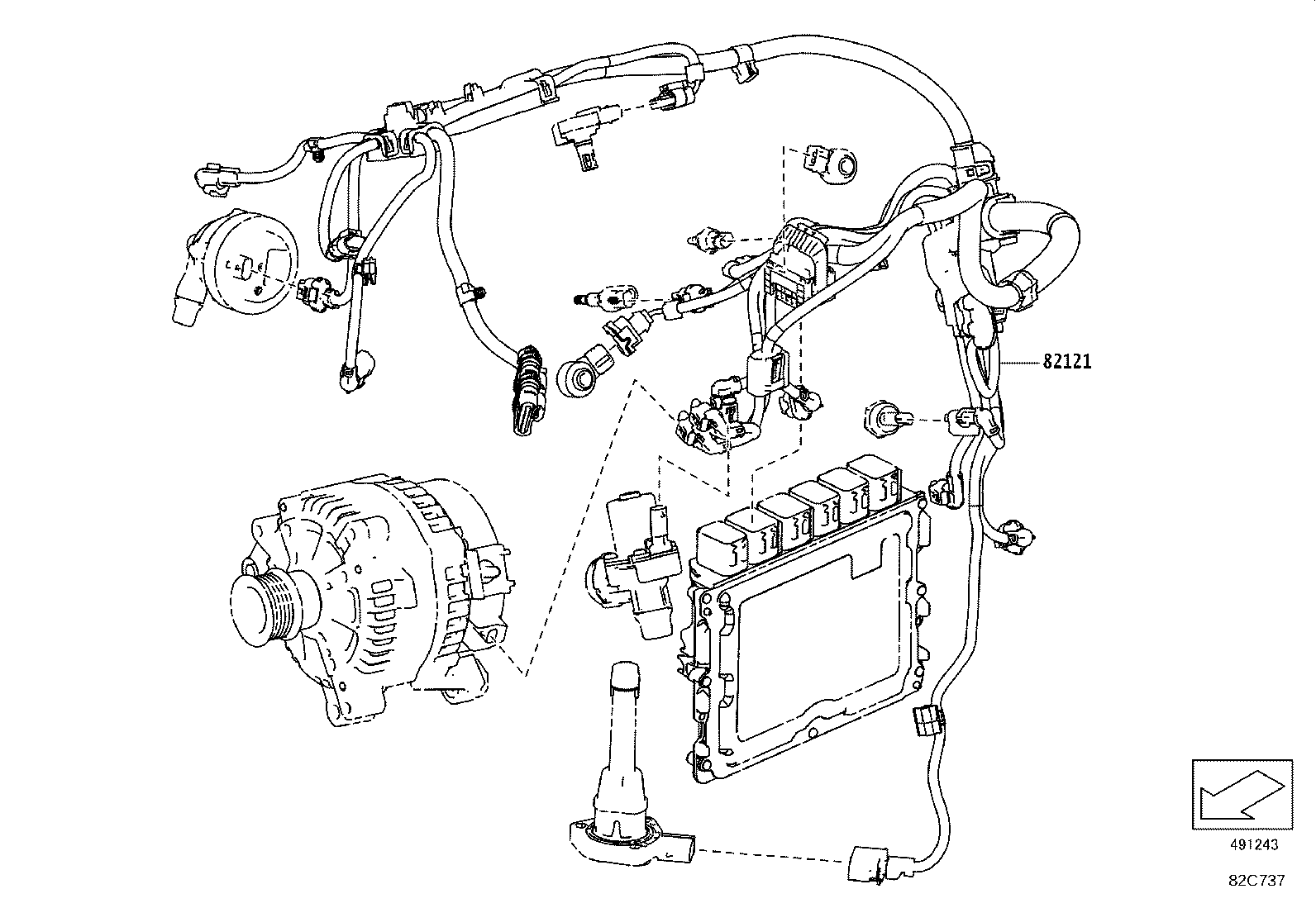 82817-WAA01 PROTECTOR, WIRING HARNESS, NO.1 product image