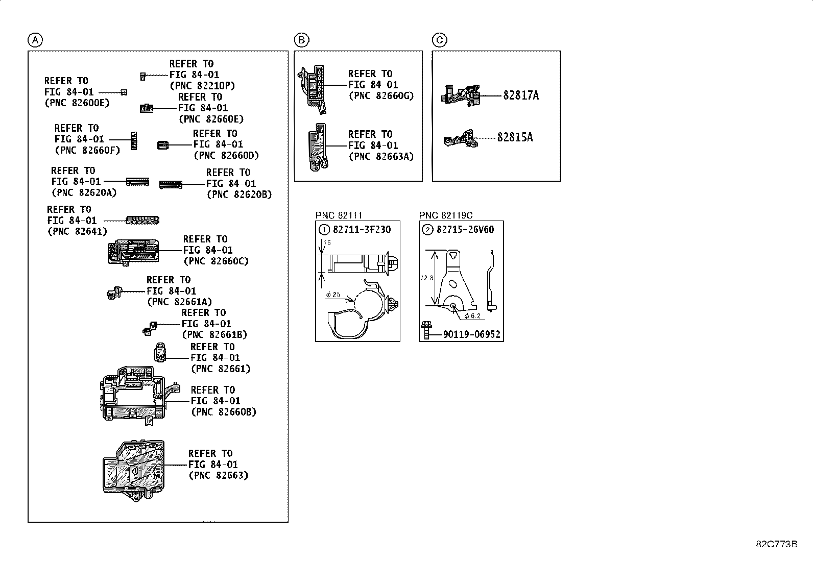 Toyota 82143-26030 WIRE, INSTRUMENT PANEL, NO.3