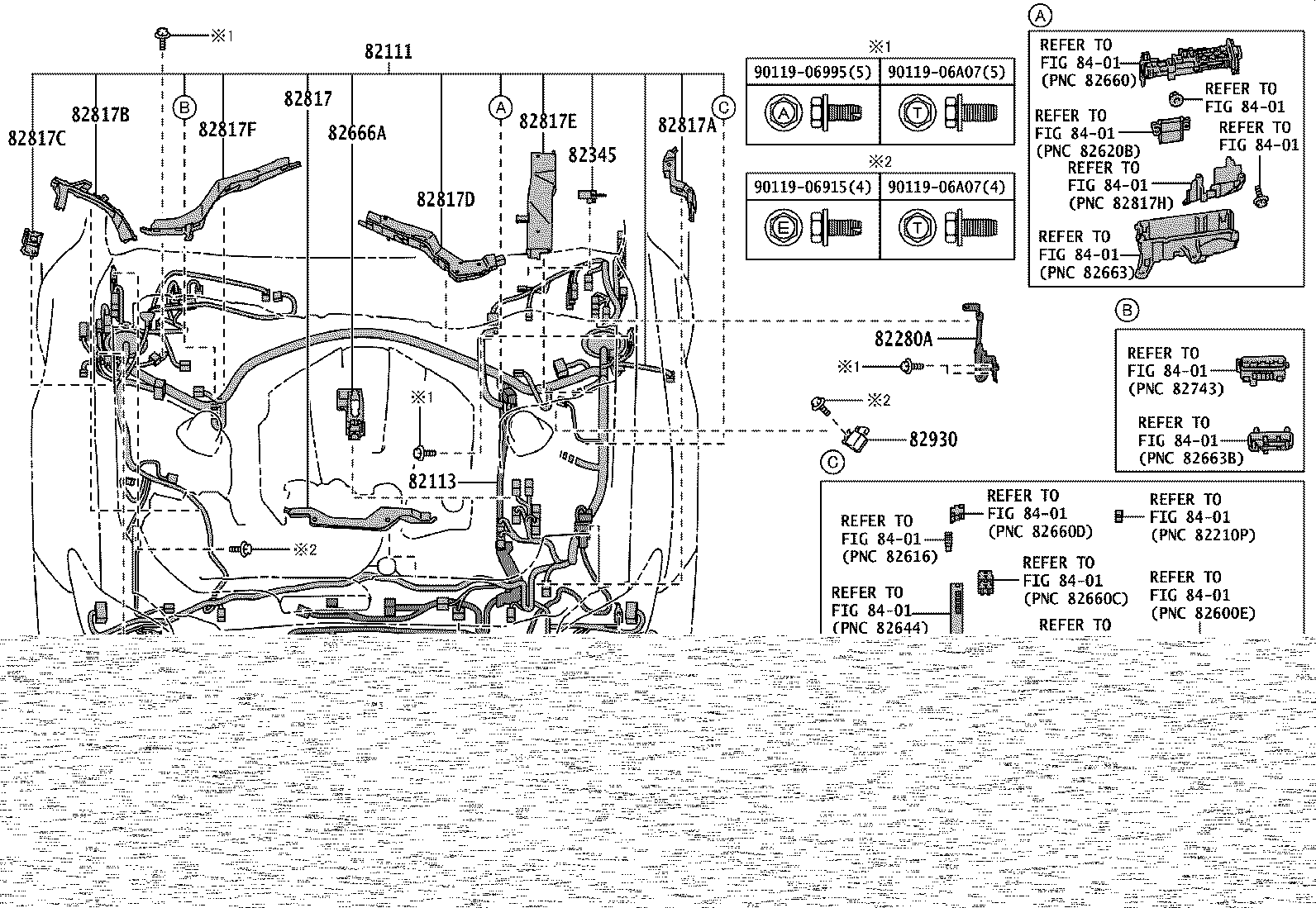 82122-24360 WIRE, ENGINE, NO.2 product image