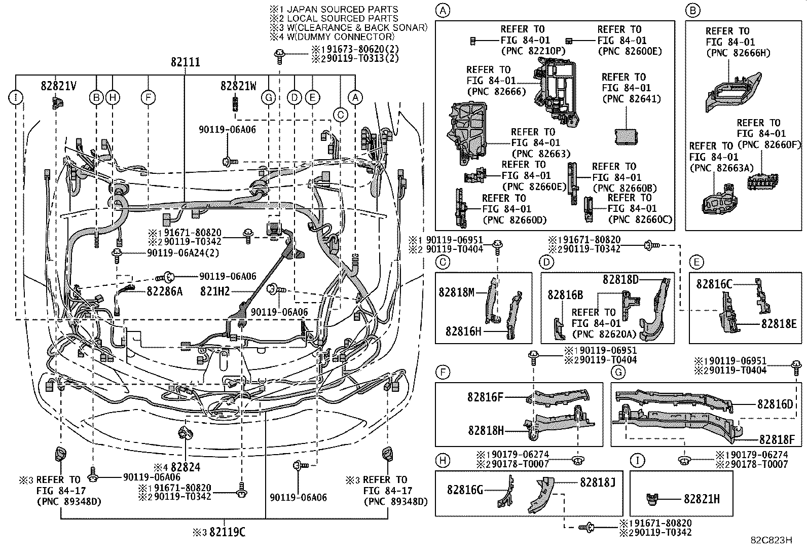 82114-02060 WIRE, ENGINE ROOM, NO.4 product image