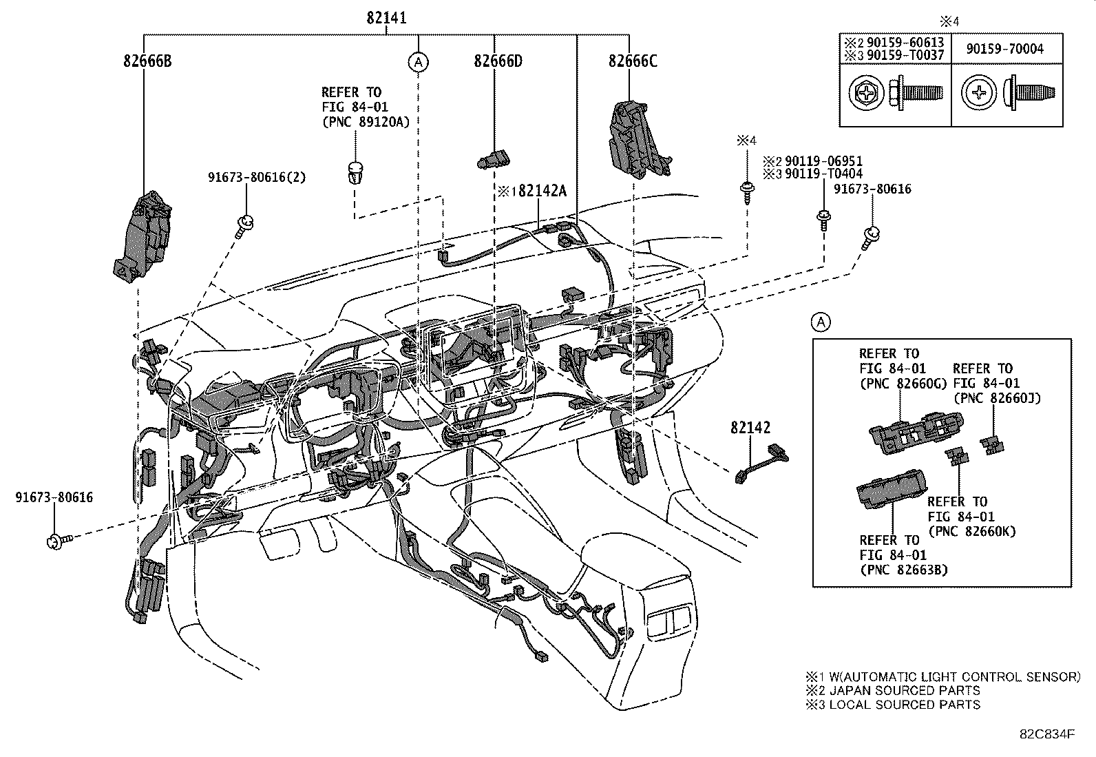 82114-02060 WIRE, ENGINE ROOM, NO.4 product image