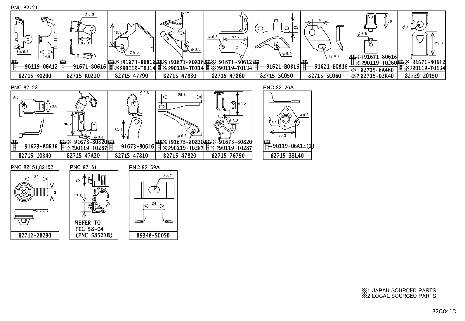 82114-02060 WIRE, ENGINE ROOM, NO.4 product image