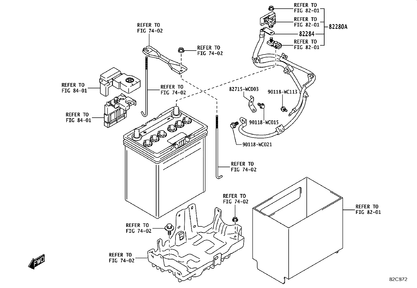 82817-WC001 SUPPORT, WIRING HARNESS product image