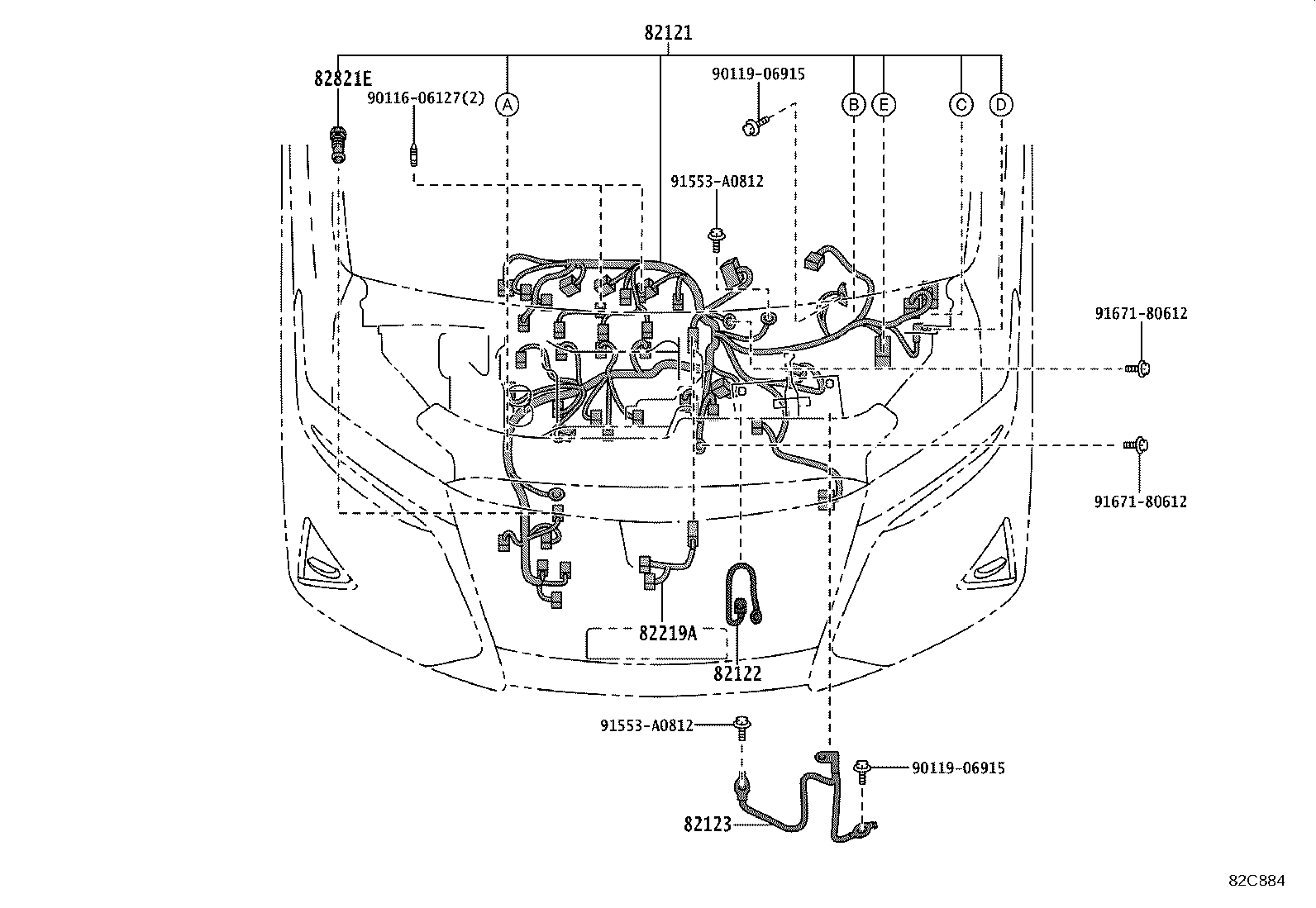 82817-58D10 PROTECTOR, WIRING HARNESS, NO.1 product image