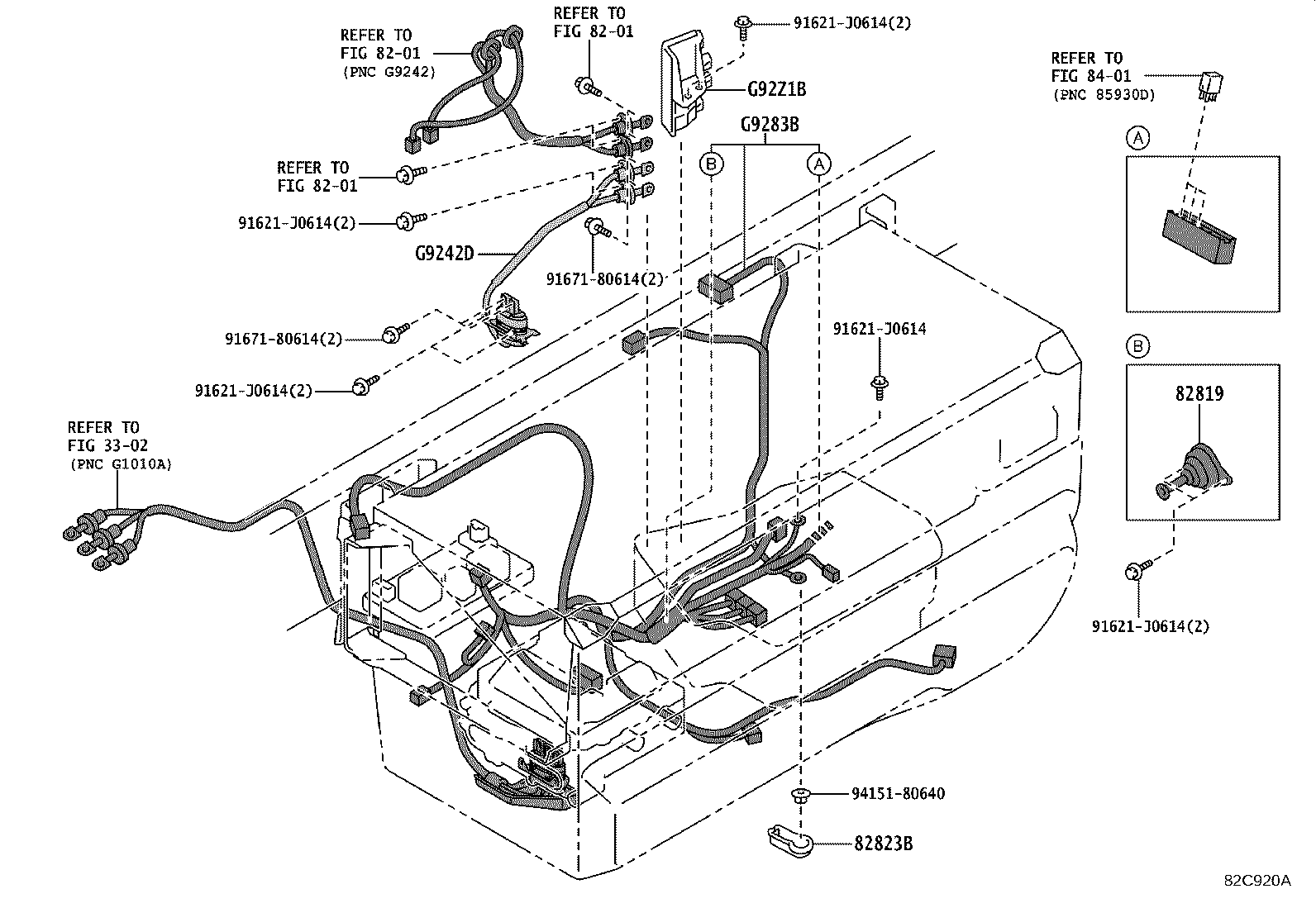 82142-37L30 WIRE, INSTRUMENT PANEL, NO.2 product image
