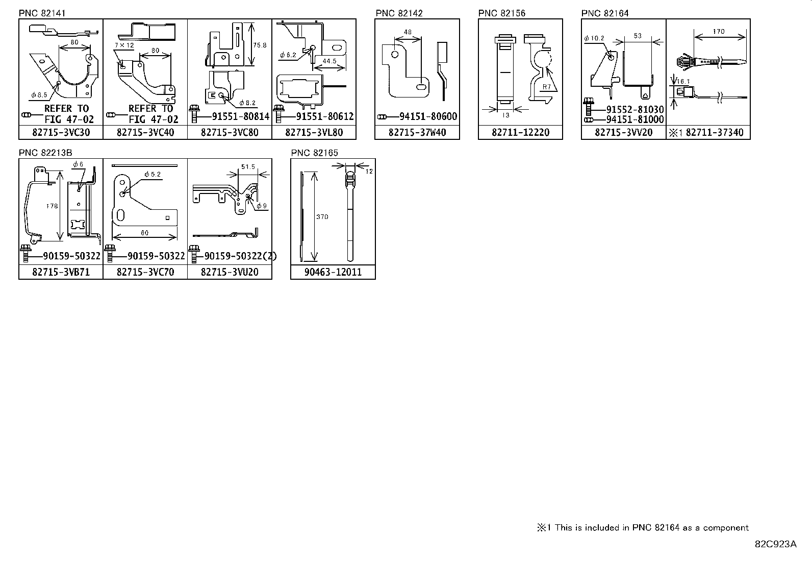82142-37L30 WIRE, INSTRUMENT PANEL, NO.2 product image