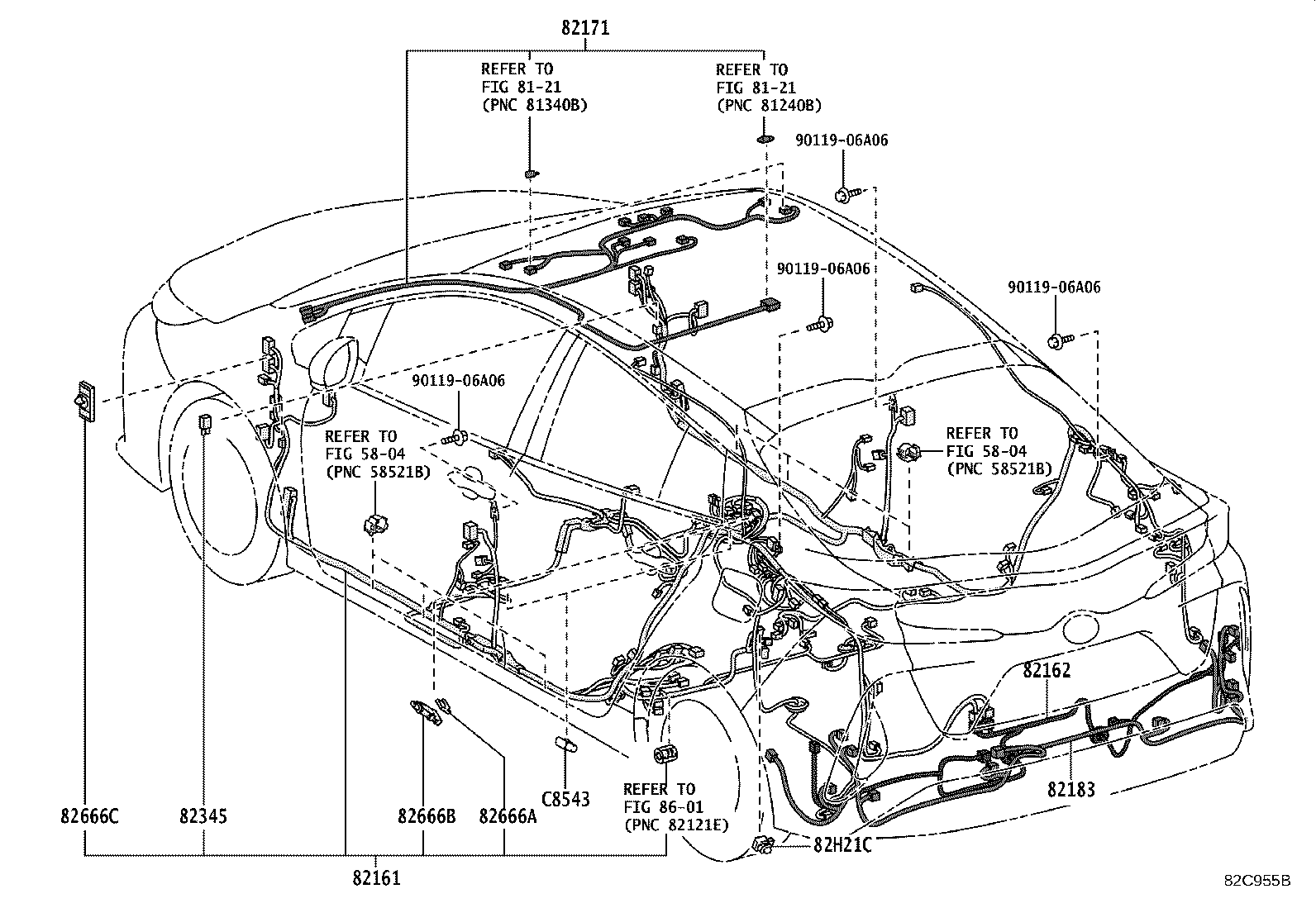 82113-47480 WIRE, ENGINE ROOM, NO.3 product image