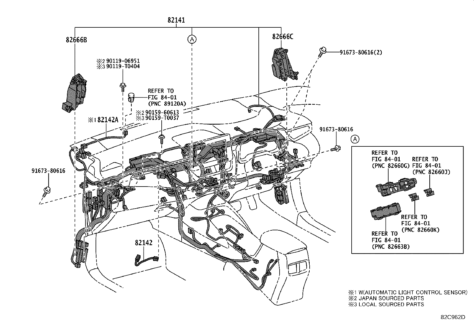 82114-02060 WIRE, ENGINE ROOM, NO.4 product image