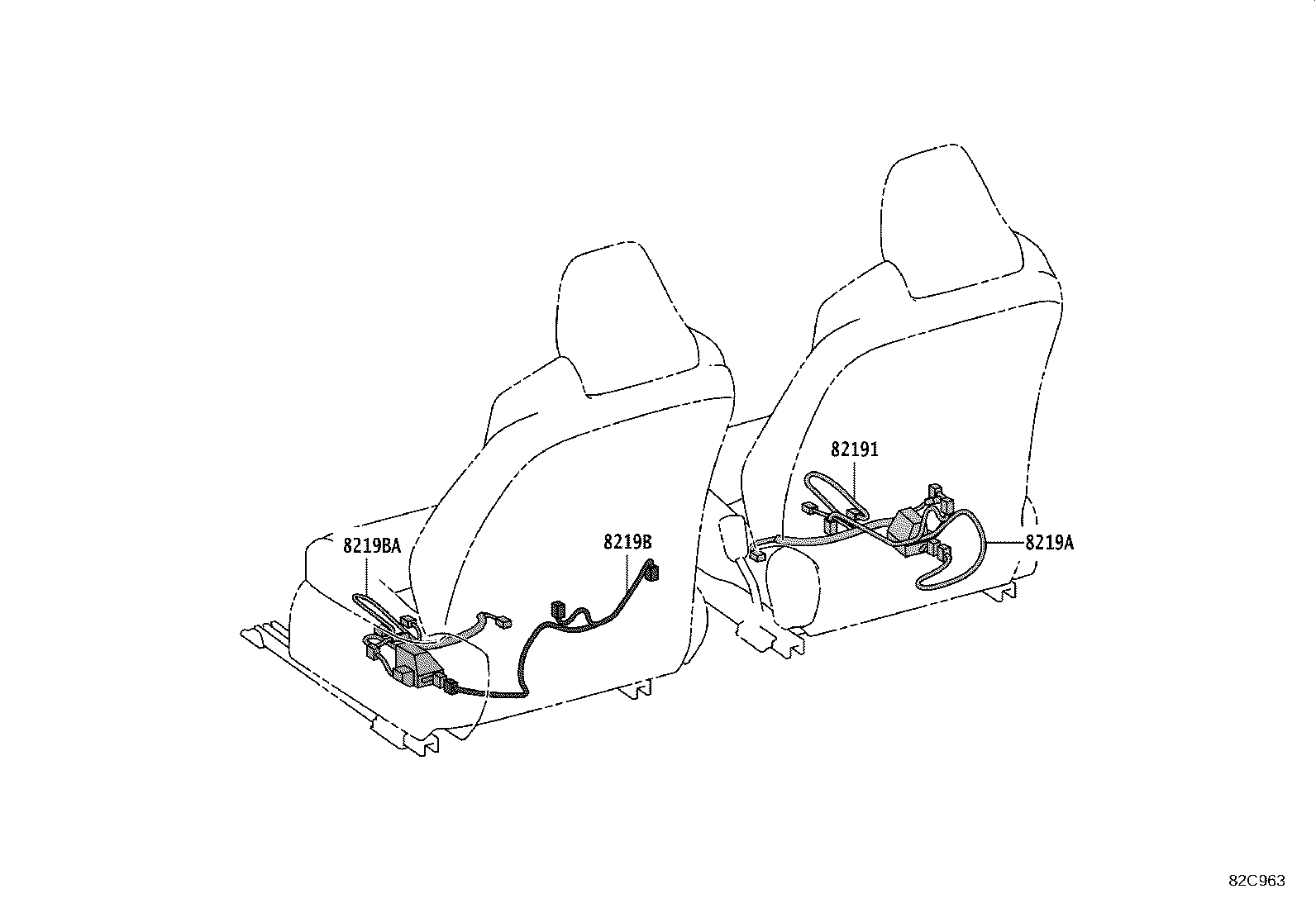 82114-02060 WIRE, ENGINE ROOM, NO.4 product image