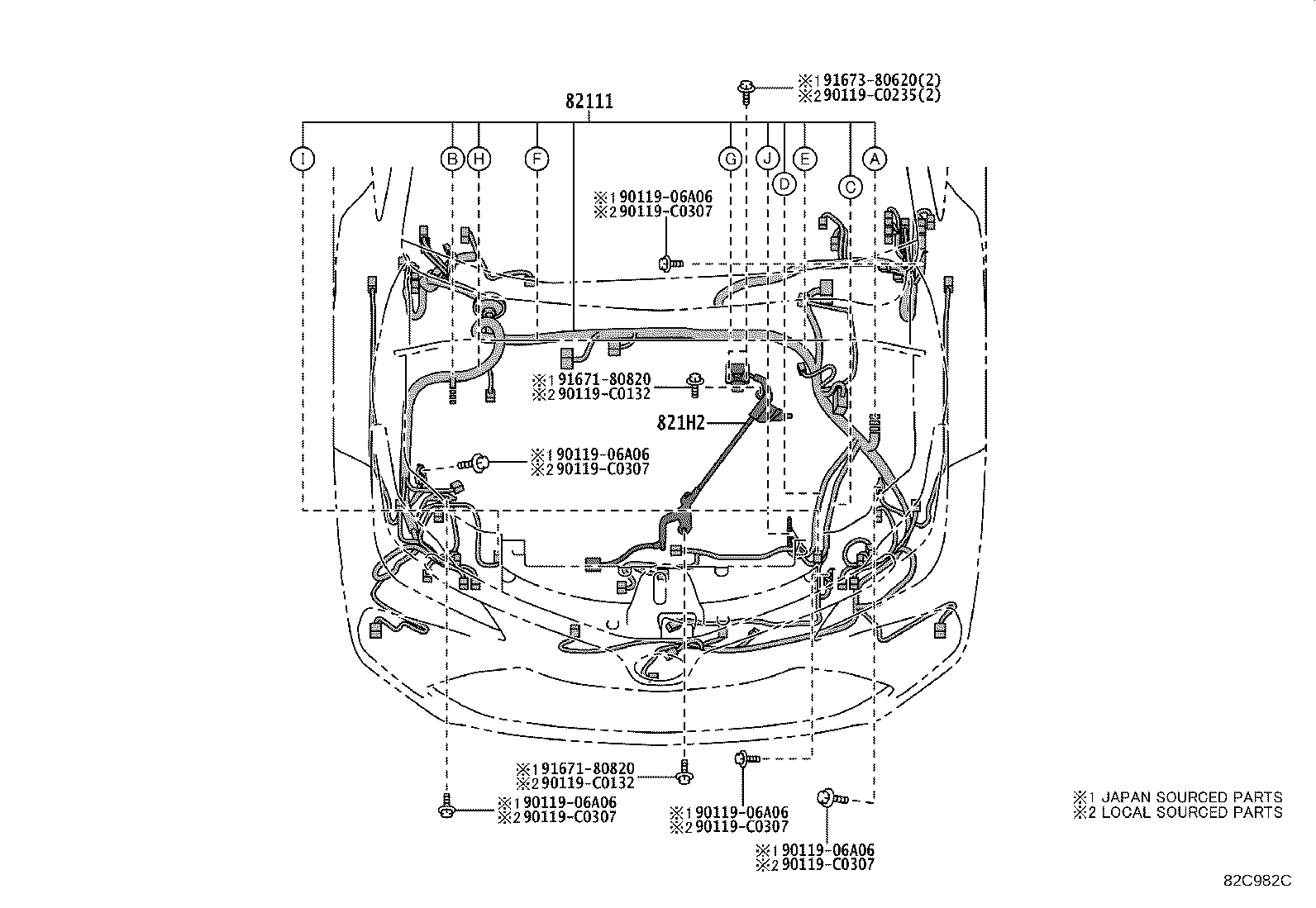 82817-02R60 PROTECTOR, WIRING HARNESS, NO.3 product image