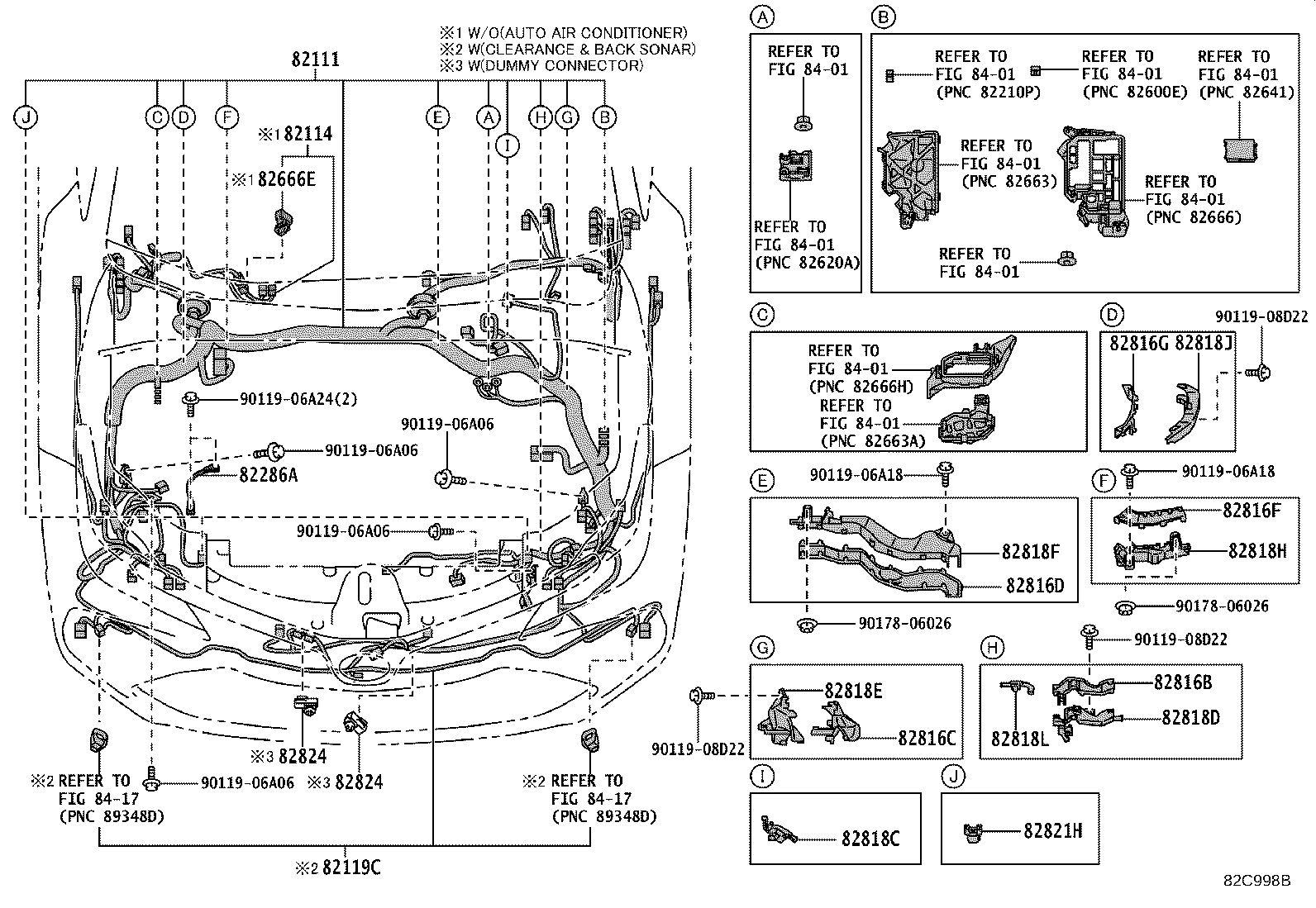 82140-02620 WIRE, INSTRUMENT PANEL, NO.2 product image