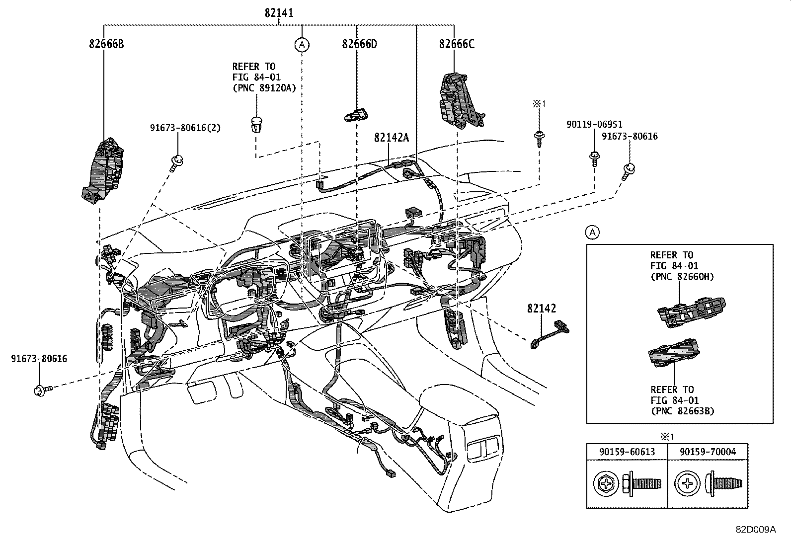 82140-02620 WIRE, INSTRUMENT PANEL, NO.2 product image